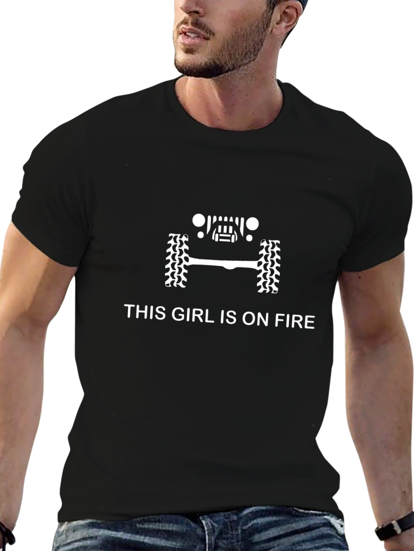 This Girl Is On Fire Jeep Tee