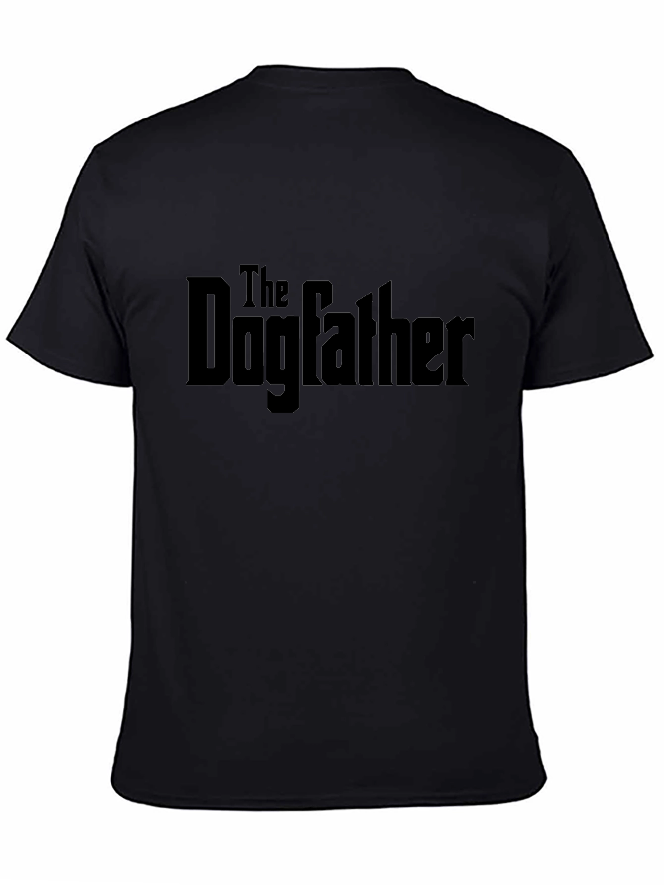 The Dogfather Graphic Tee - Black Cotton Blend