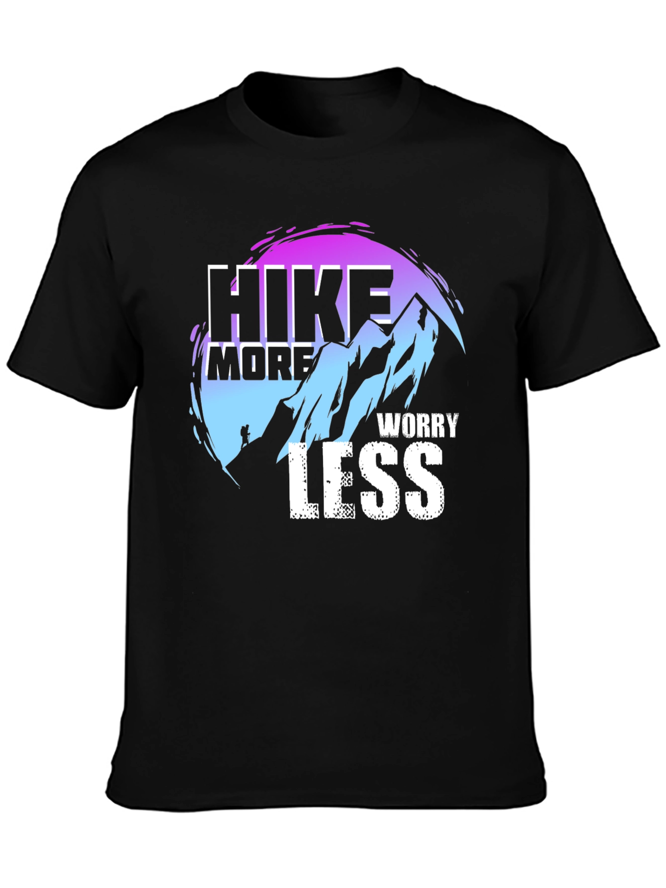Hike More Worry Less Graphic T-Shirt