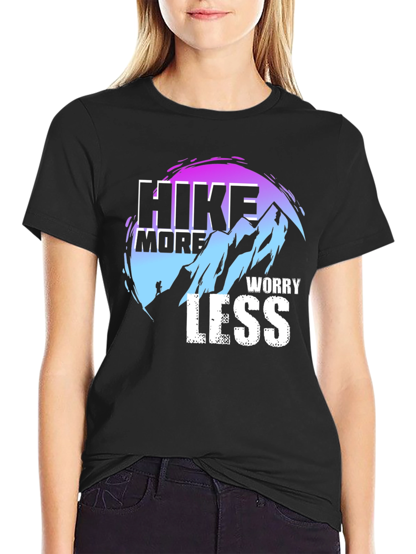 Hike More Worry Less Graphic T-Shirt