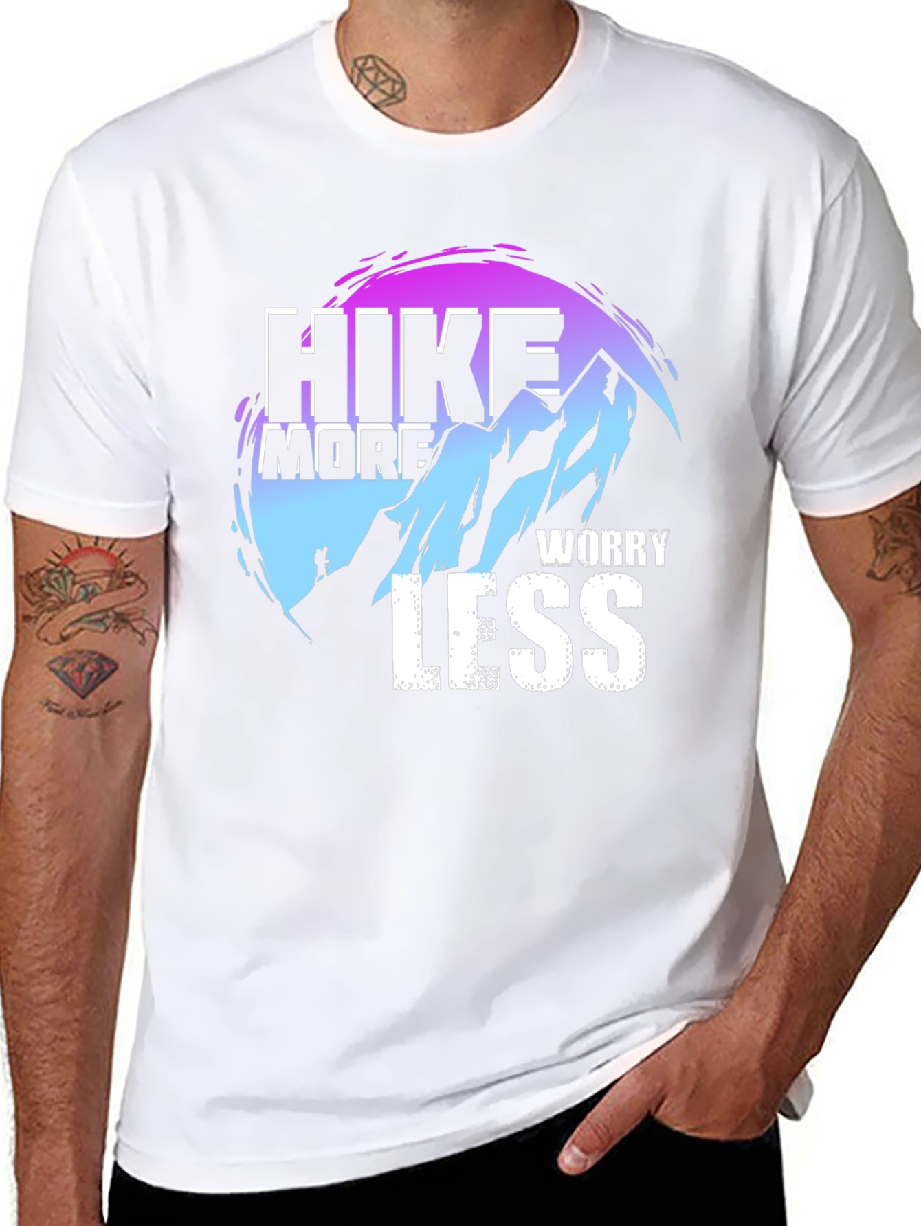 Hike More Worry Less Graphic T-Shirt