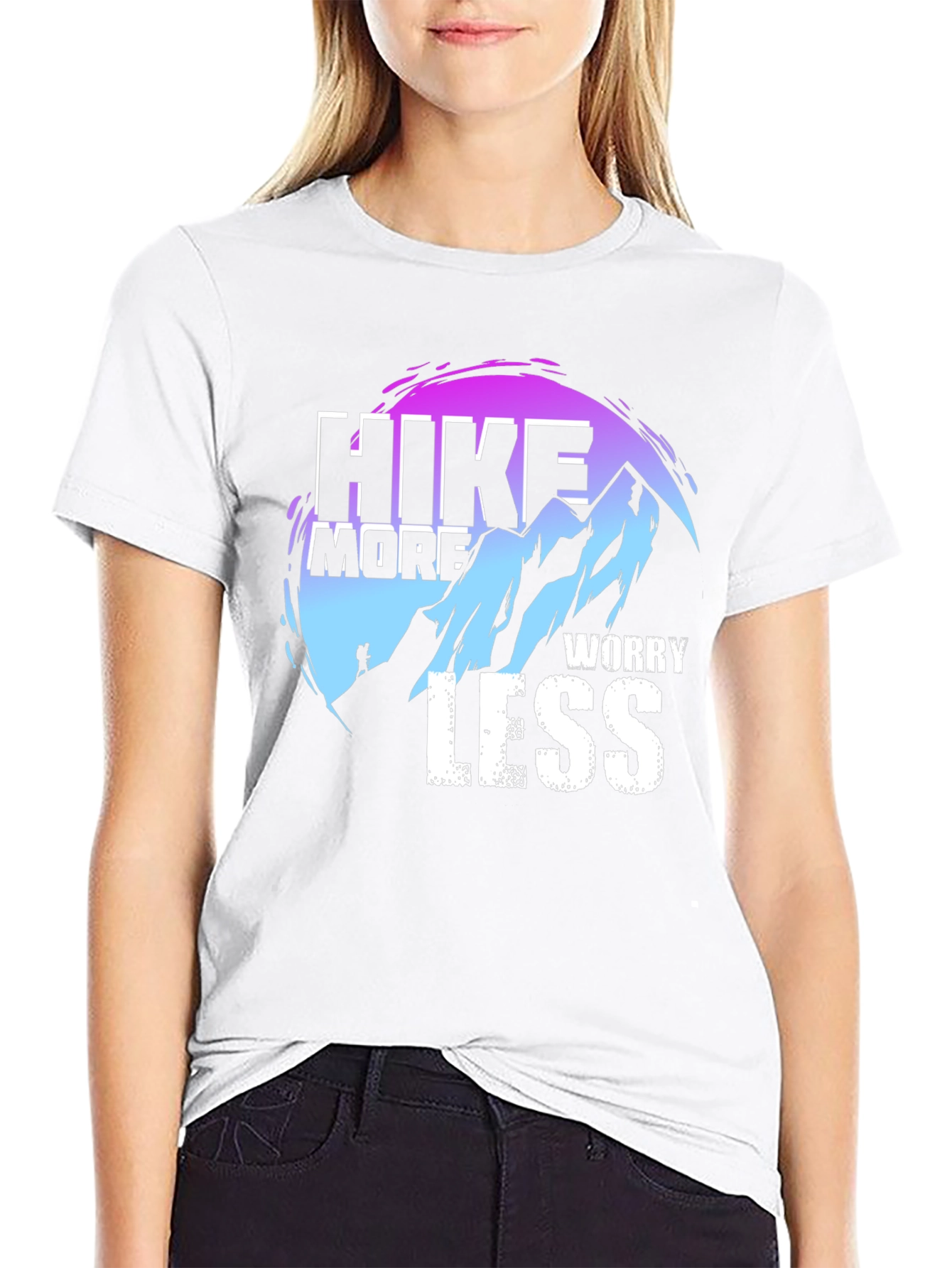 Hike More Worry Less Graphic T-Shirt