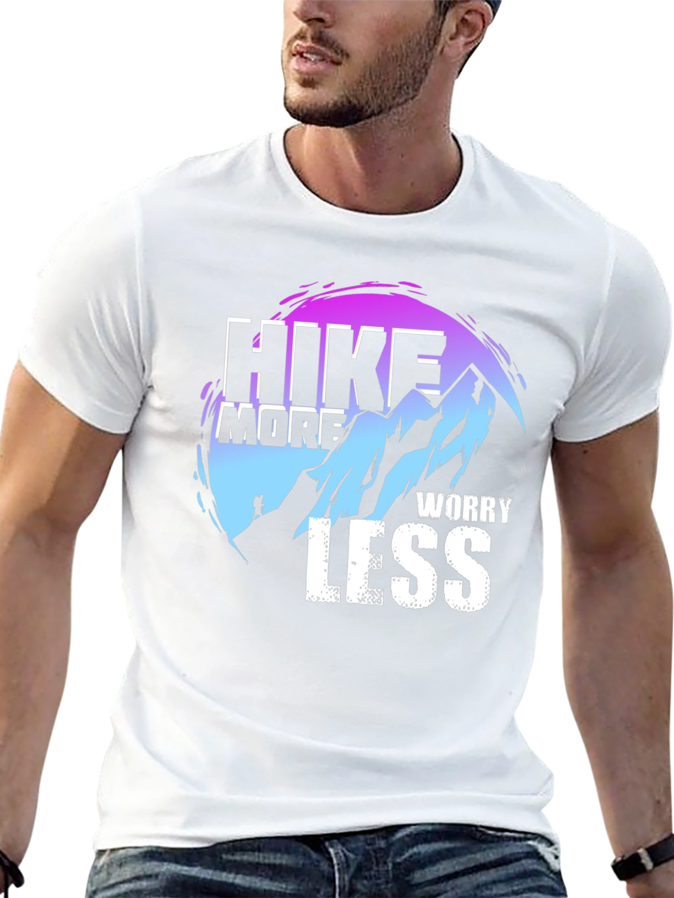 Hike More Worry Less Graphic T-Shirt