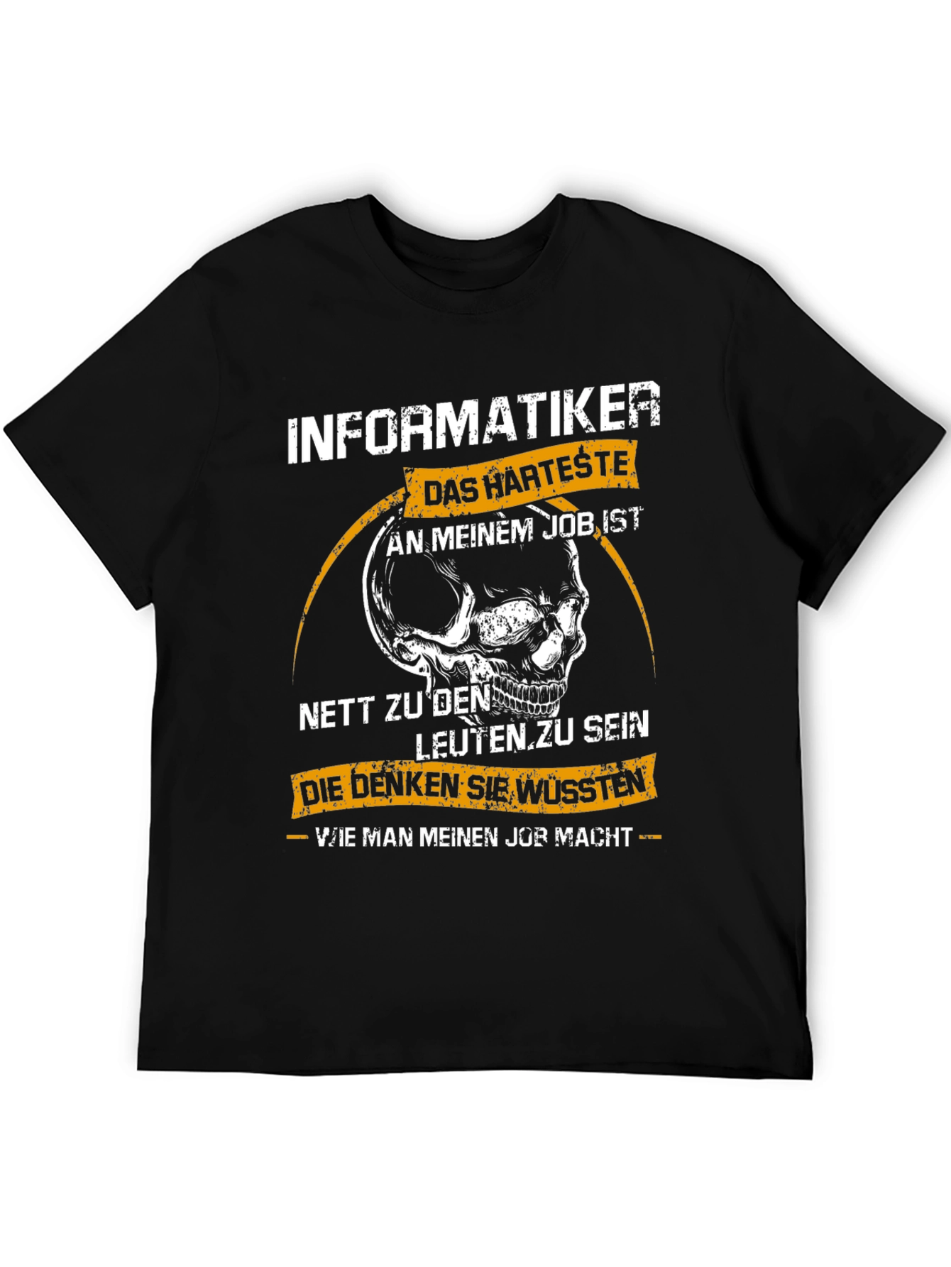 Informatiker T-Shirt - Funny Skull Design