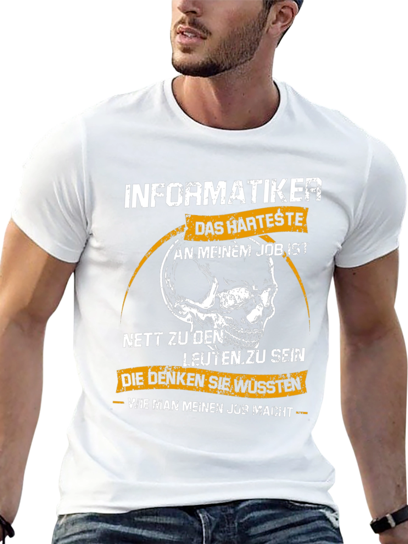 Informatiker T-Shirt - Funny Skull Design