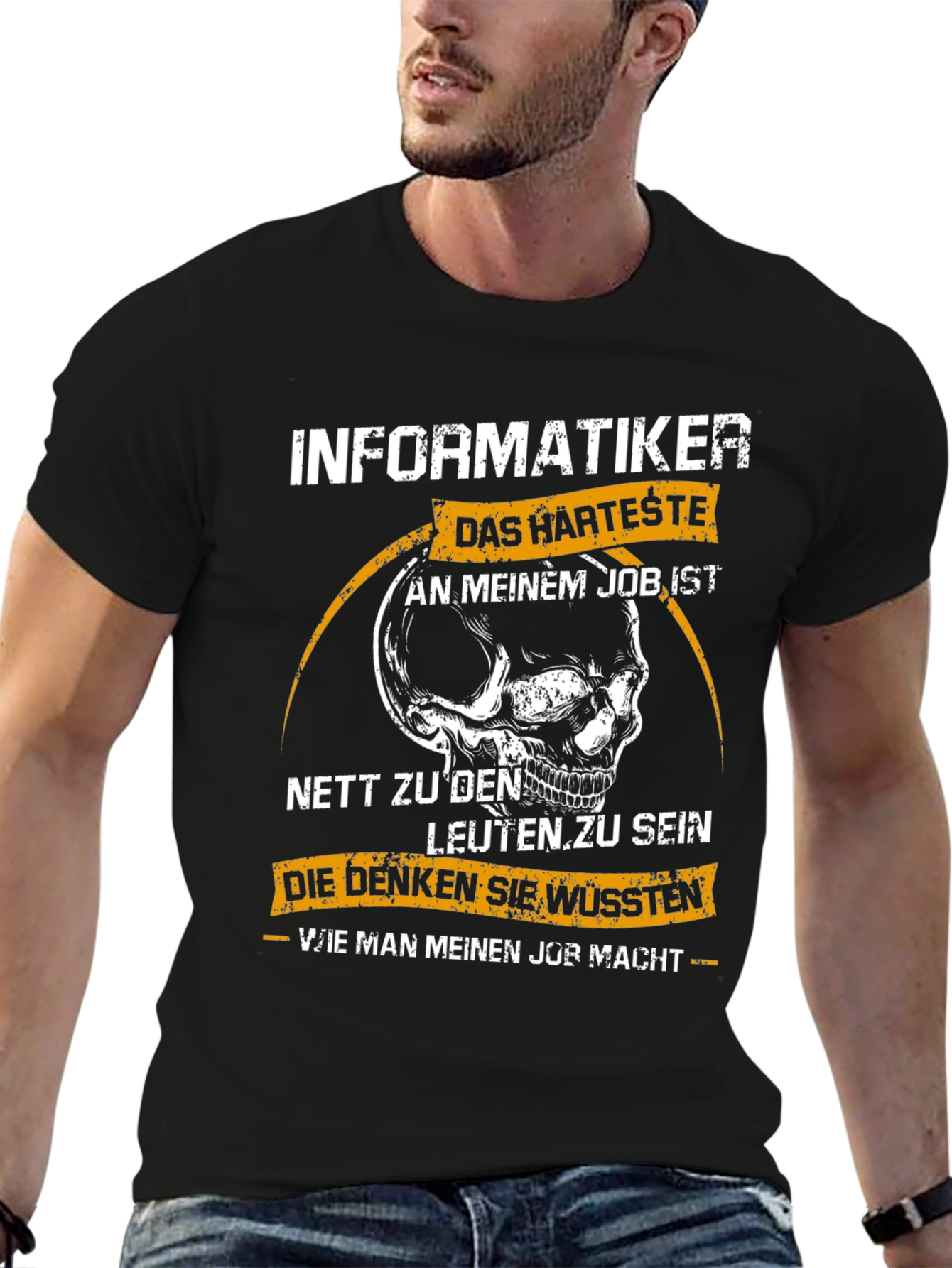 Informatiker T-Shirt - Funny Skull Design