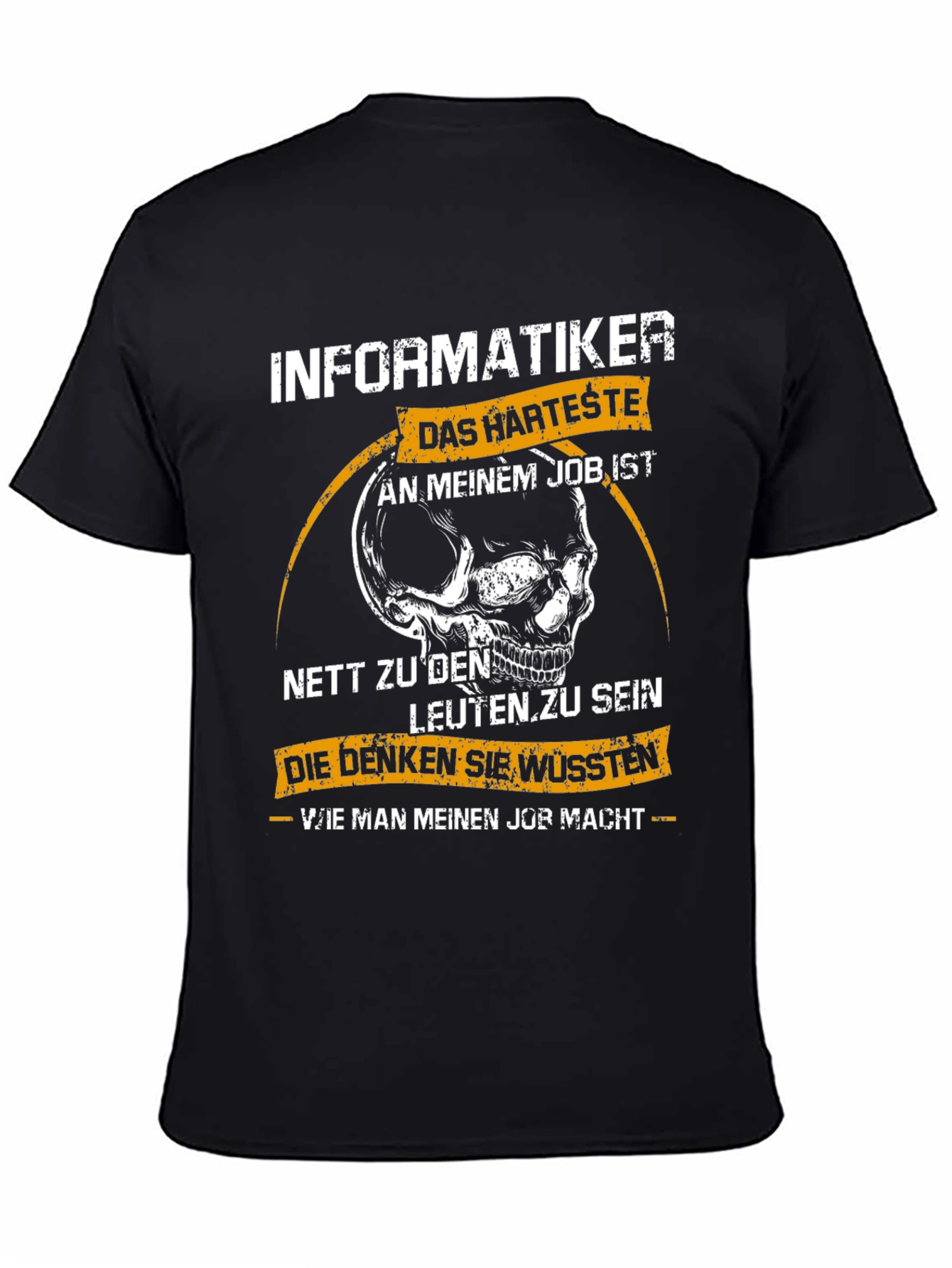Informatiker T-Shirt - Funny Skull Design