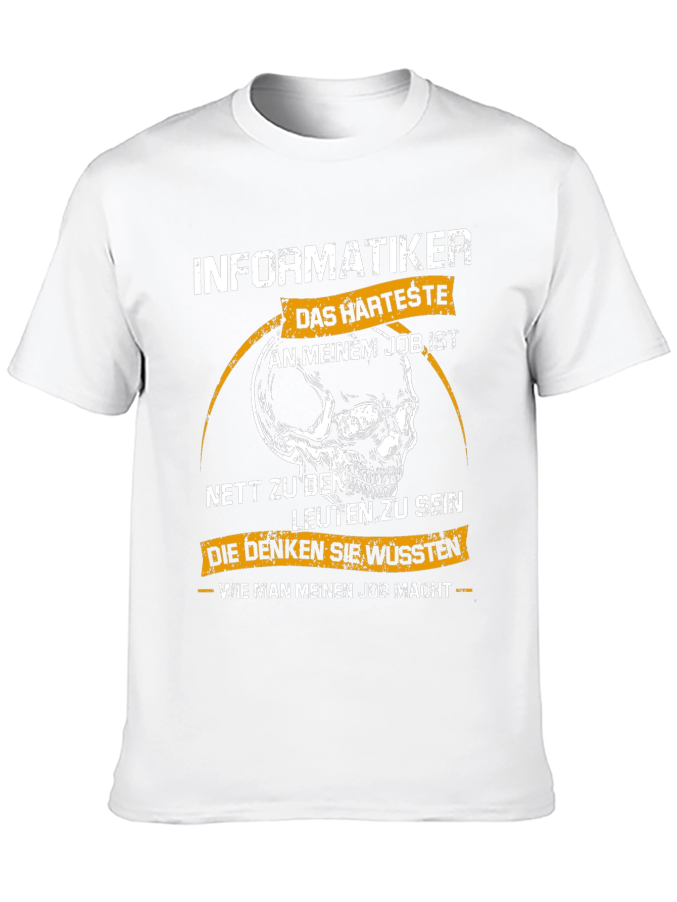 Informatiker T-Shirt - Funny Skull Design