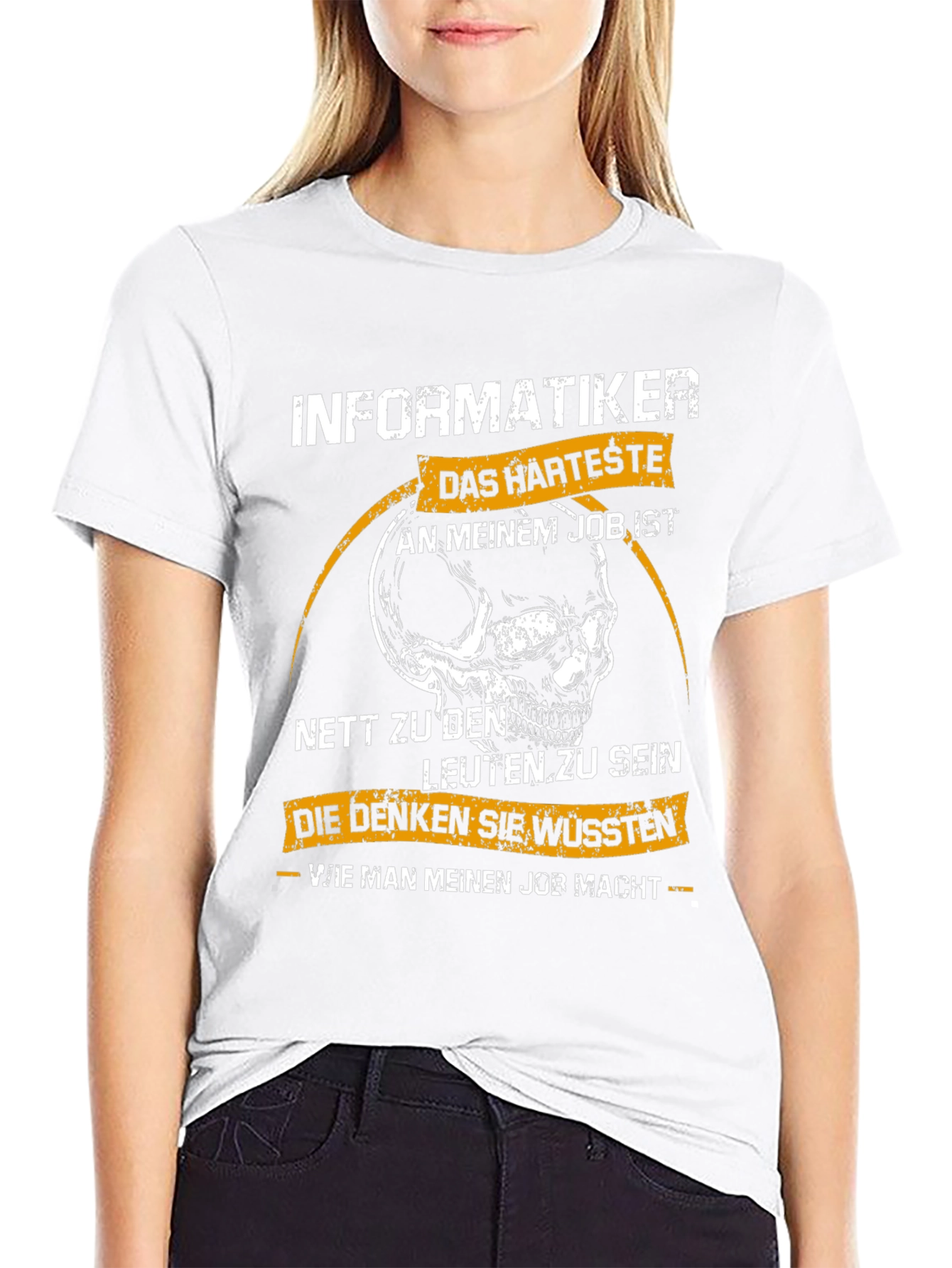 Informatiker T-Shirt - Funny Skull Design