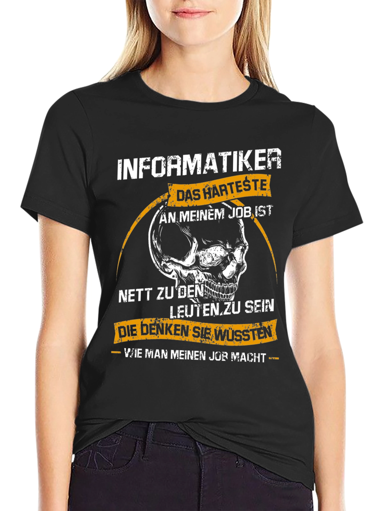Informatiker T-Shirt - Funny Skull Design
