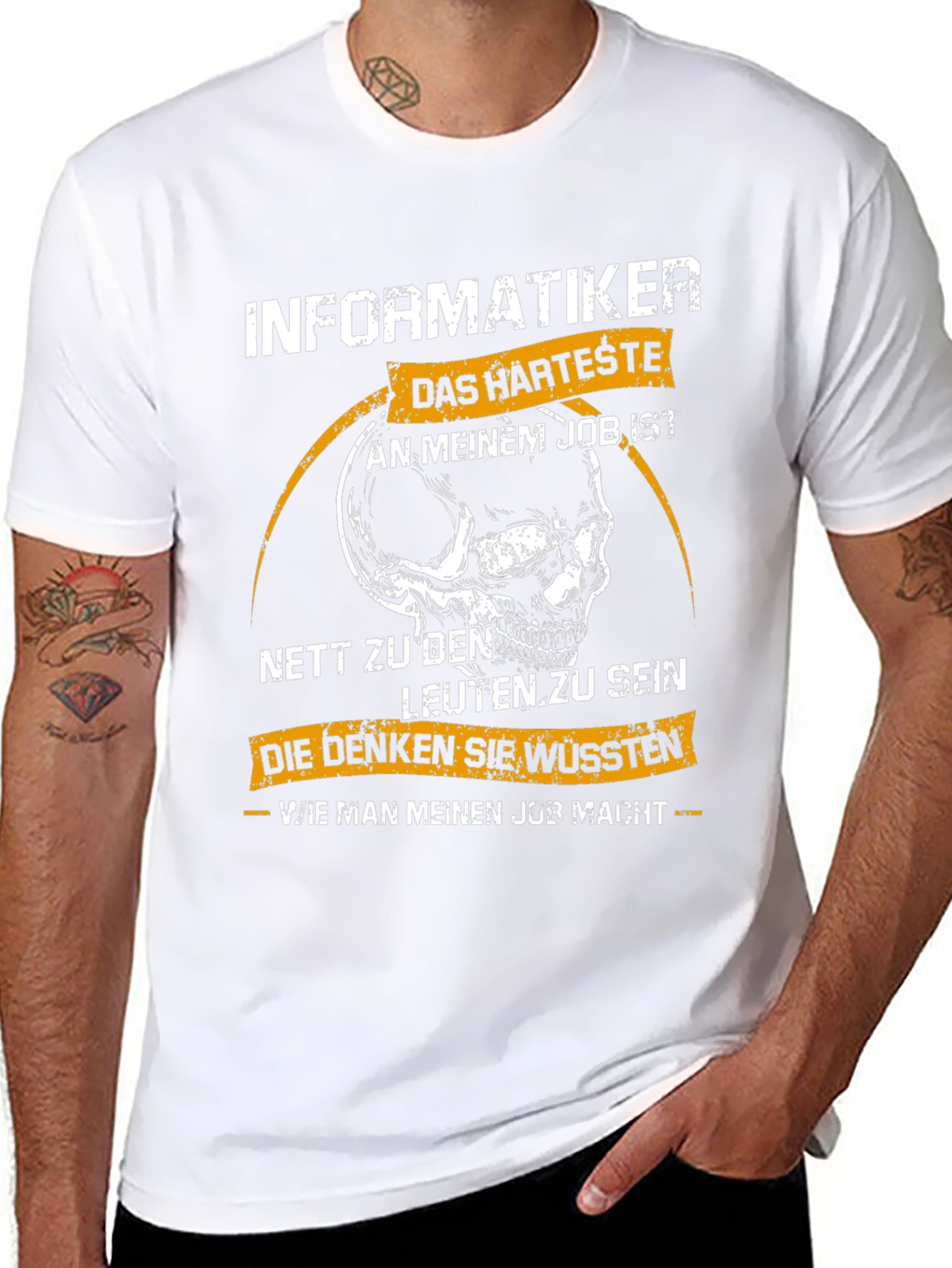 Informatiker T-Shirt - Funny Skull Design