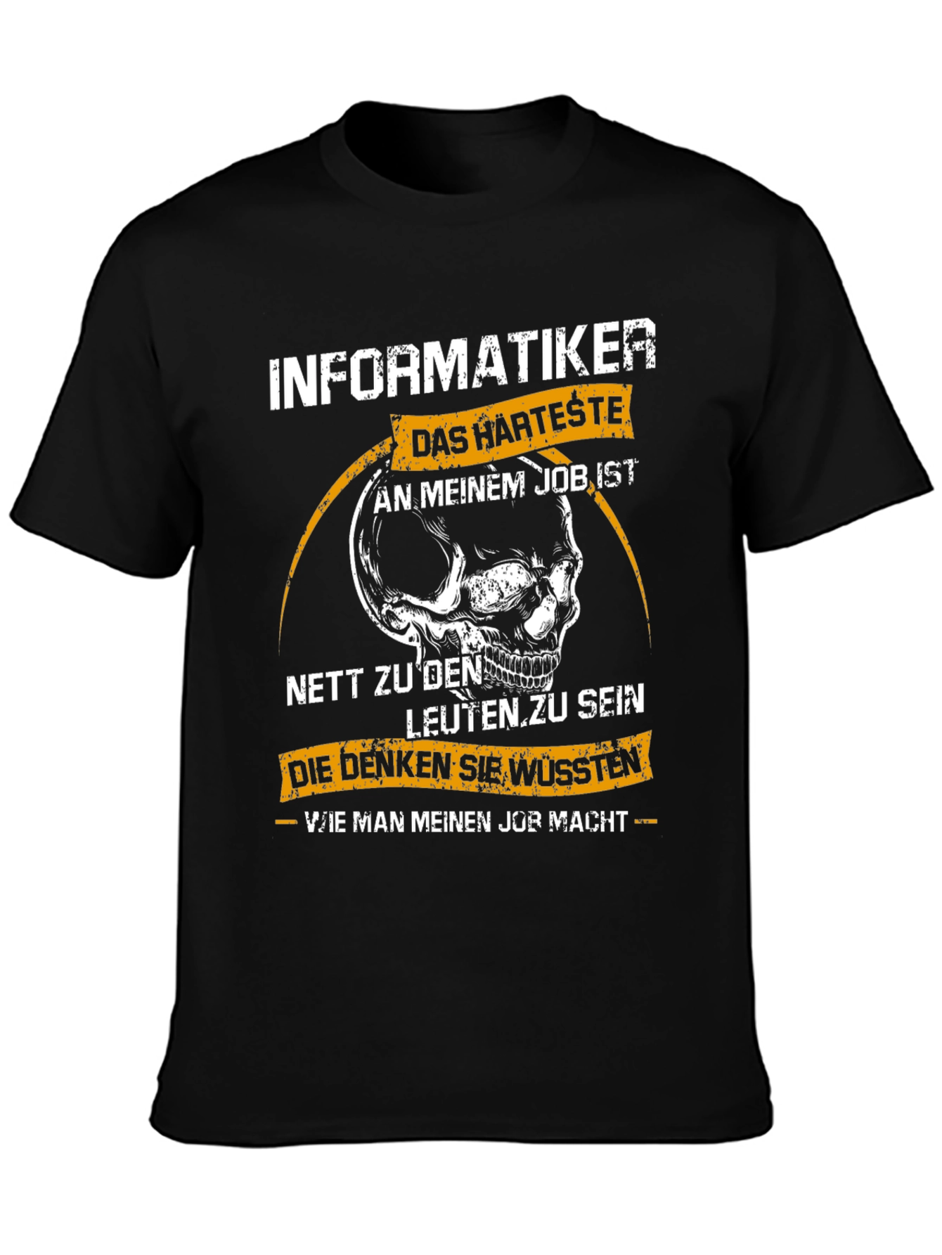 Informatiker T-Shirt - Funny Skull Design
