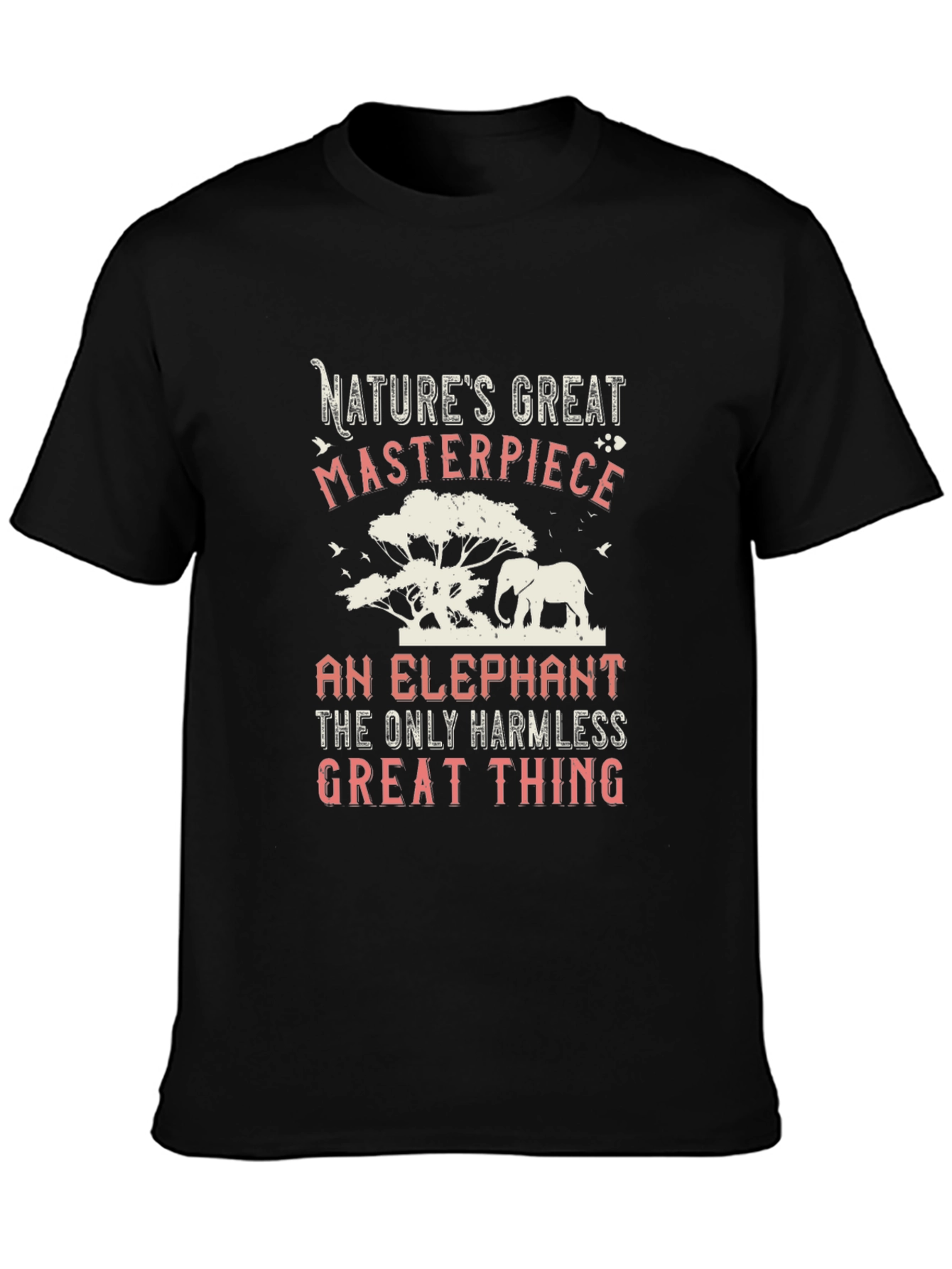 Natures Masterpiece Elephant Graphic T-Shirt