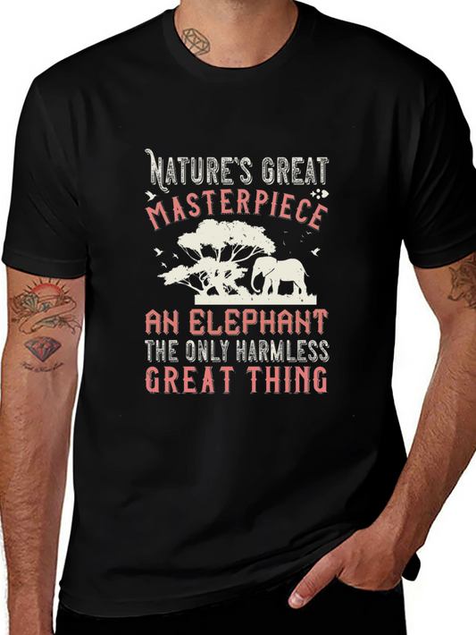 Natures Masterpiece Elephant Graphic T-Shirt