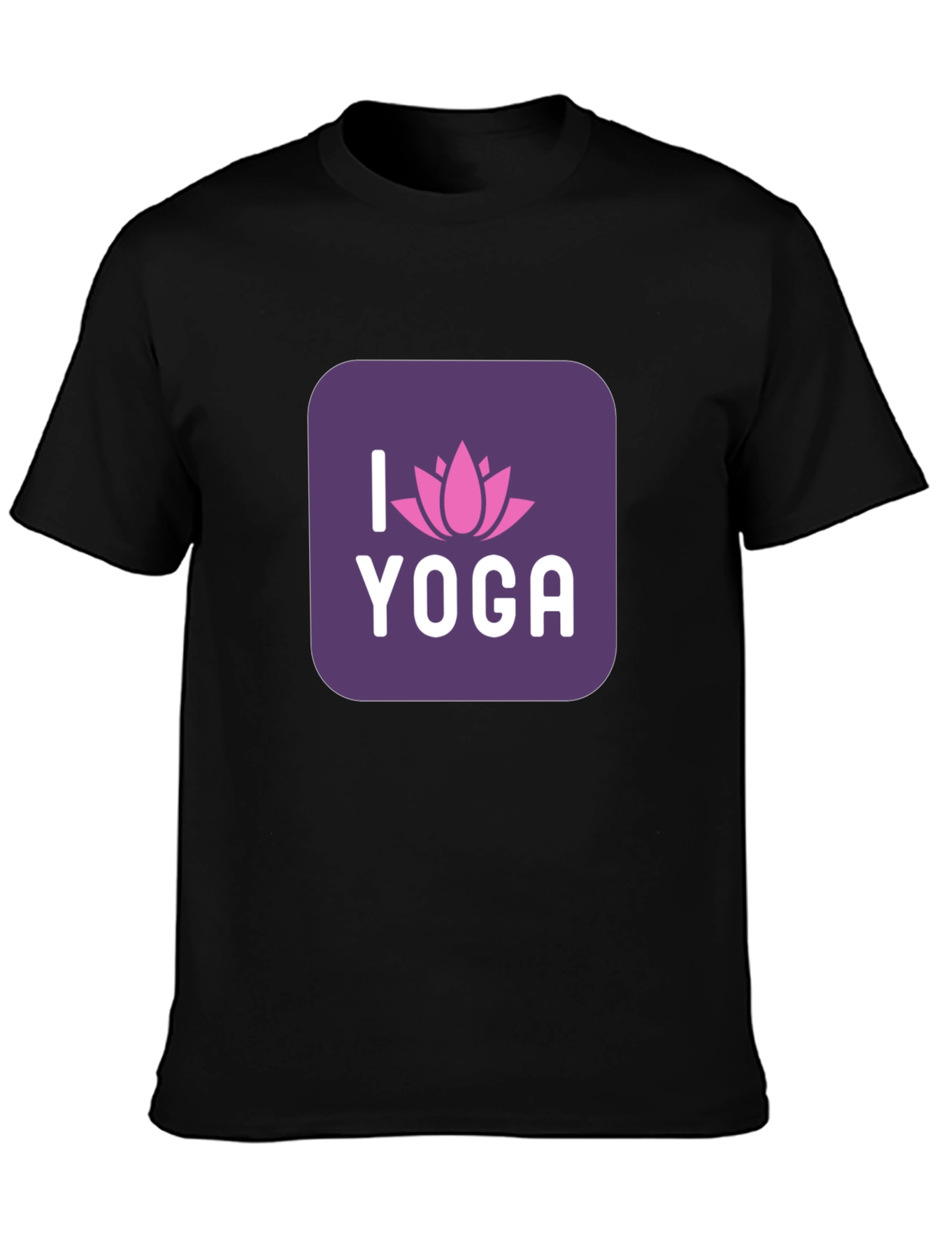 I Love Yoga Black T-Shirt