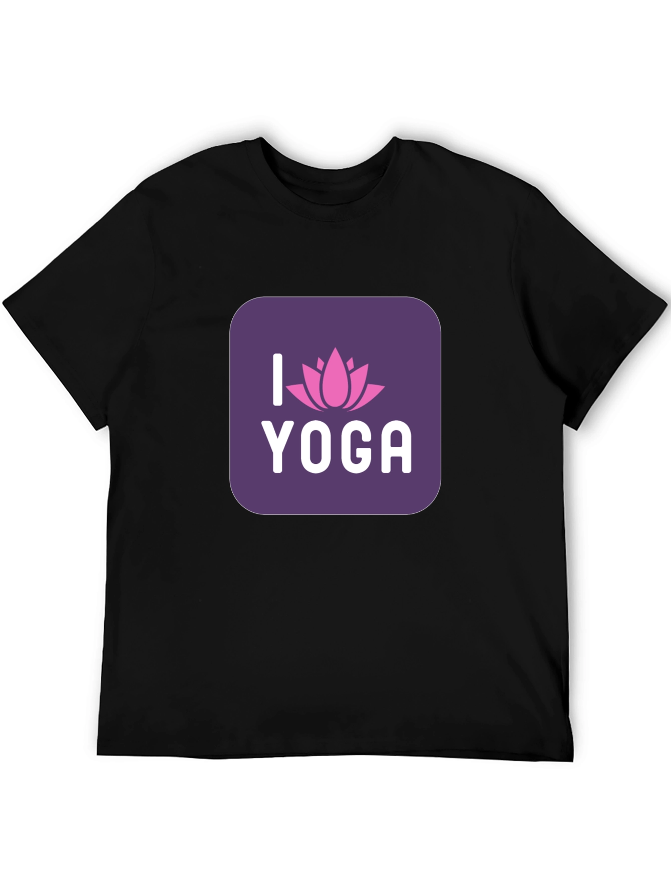 I Love Yoga Black T-Shirt