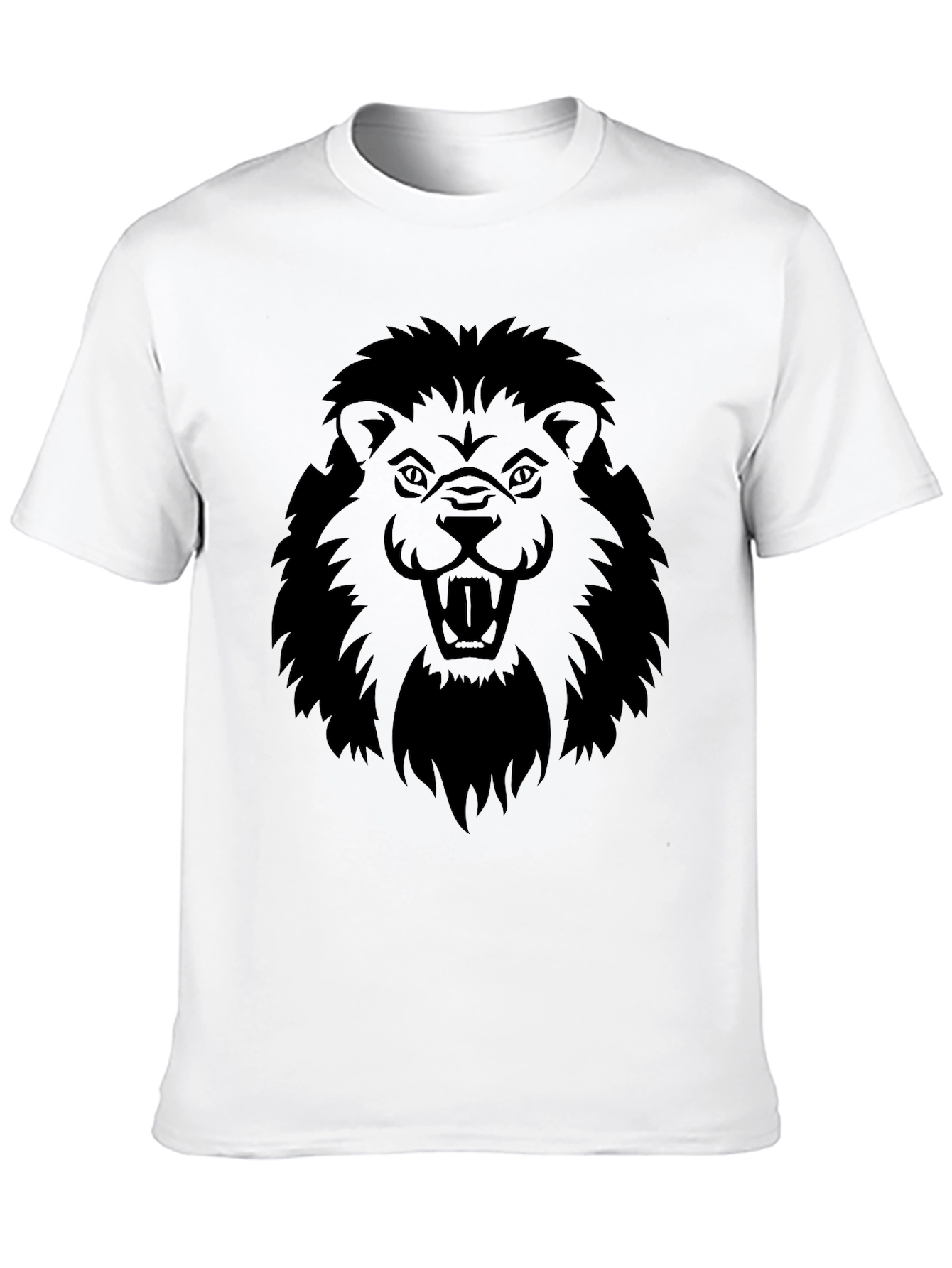 Black Lion Graphic Tee - Fierce & Bold Design