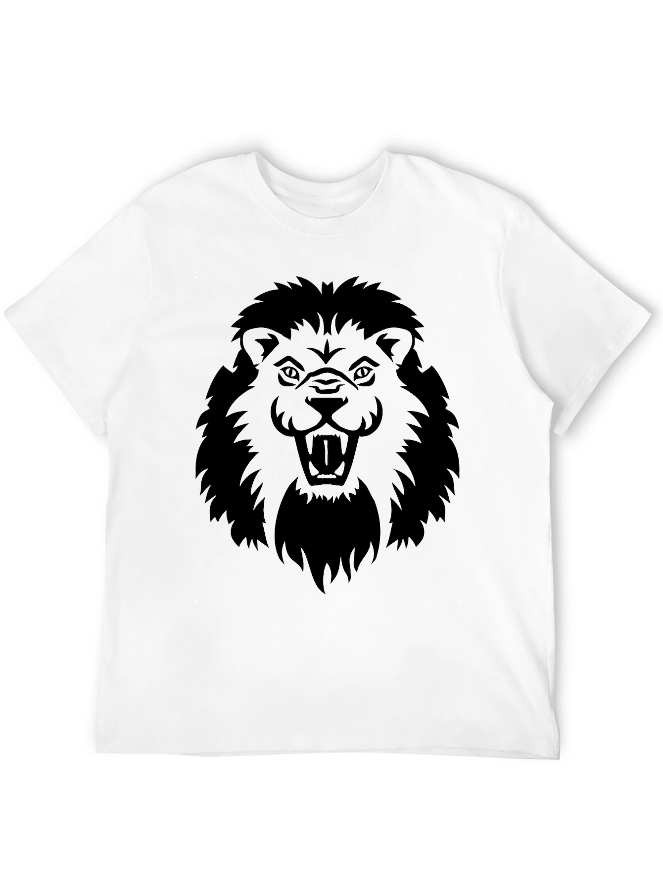 Black Lion Graphic Tee - Fierce & Bold Design