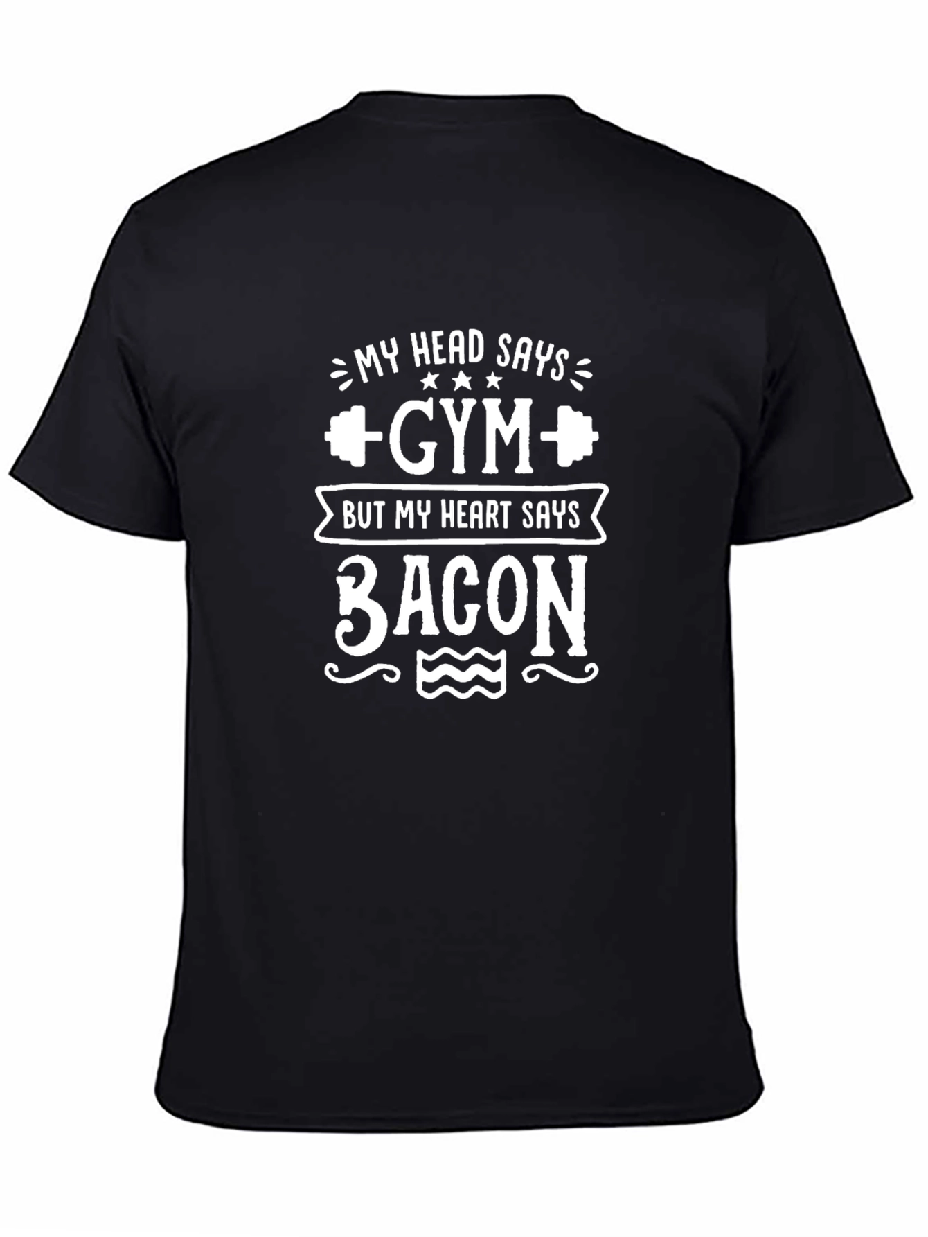 Funny Gym vs Bacon T-Shirt
