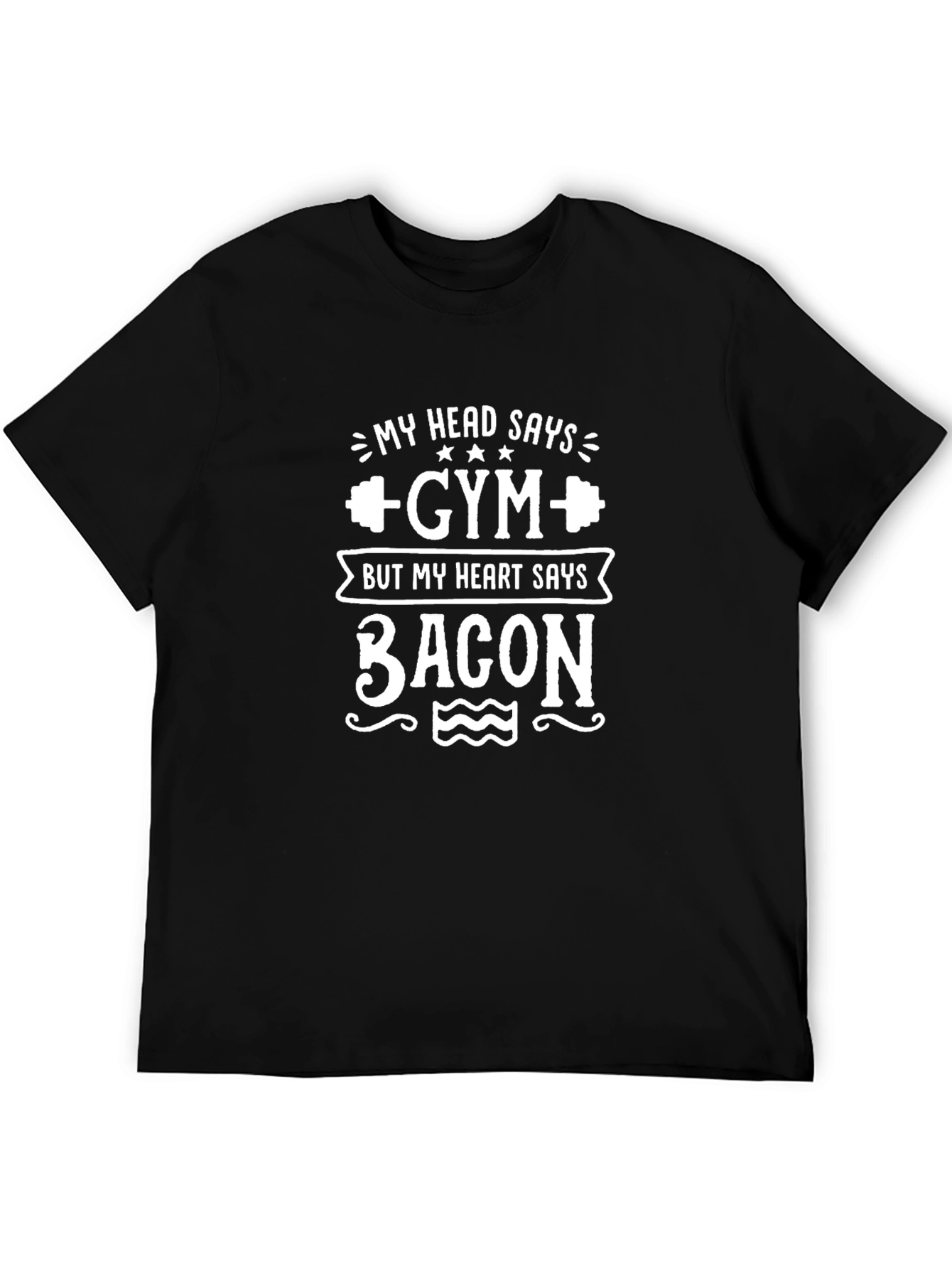 Funny Gym vs Bacon T-Shirt
