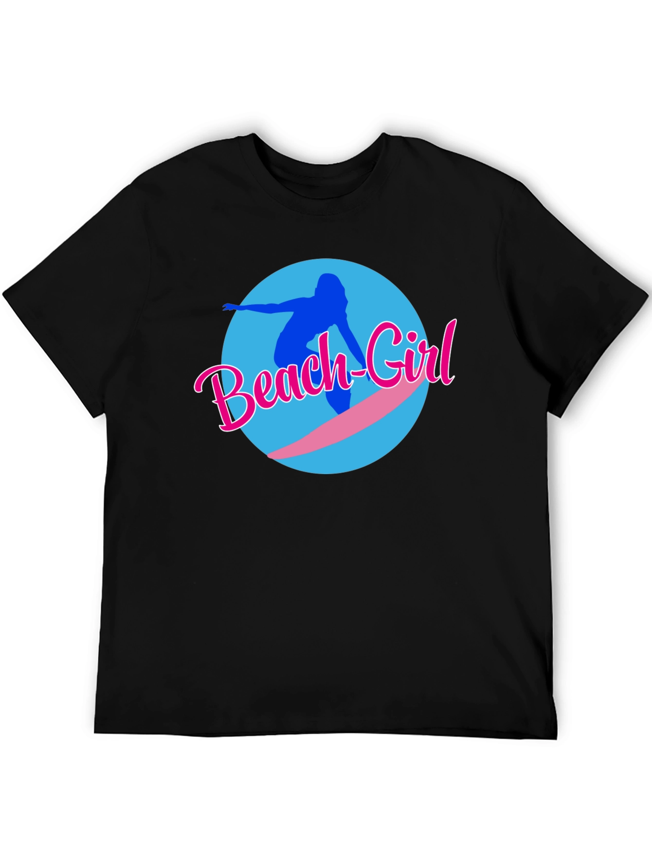 Beach Girl Surfer Graphic T-Shirt