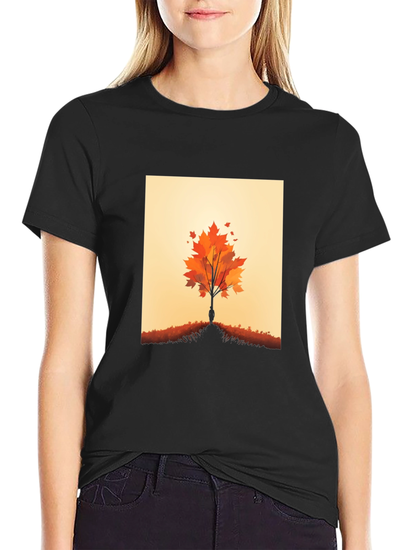 Autumn Tree Graphic Tee - Nature Inspired Design