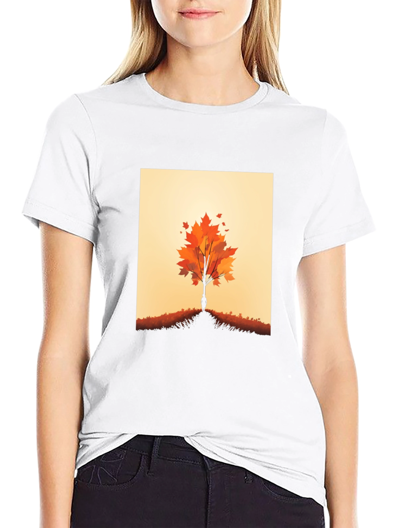 Autumn Tree Graphic Tee - Nature Inspired Design