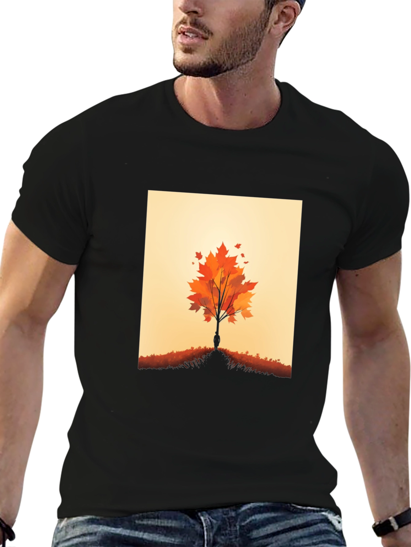 Autumn Tree Graphic Tee - Nature Inspired Design