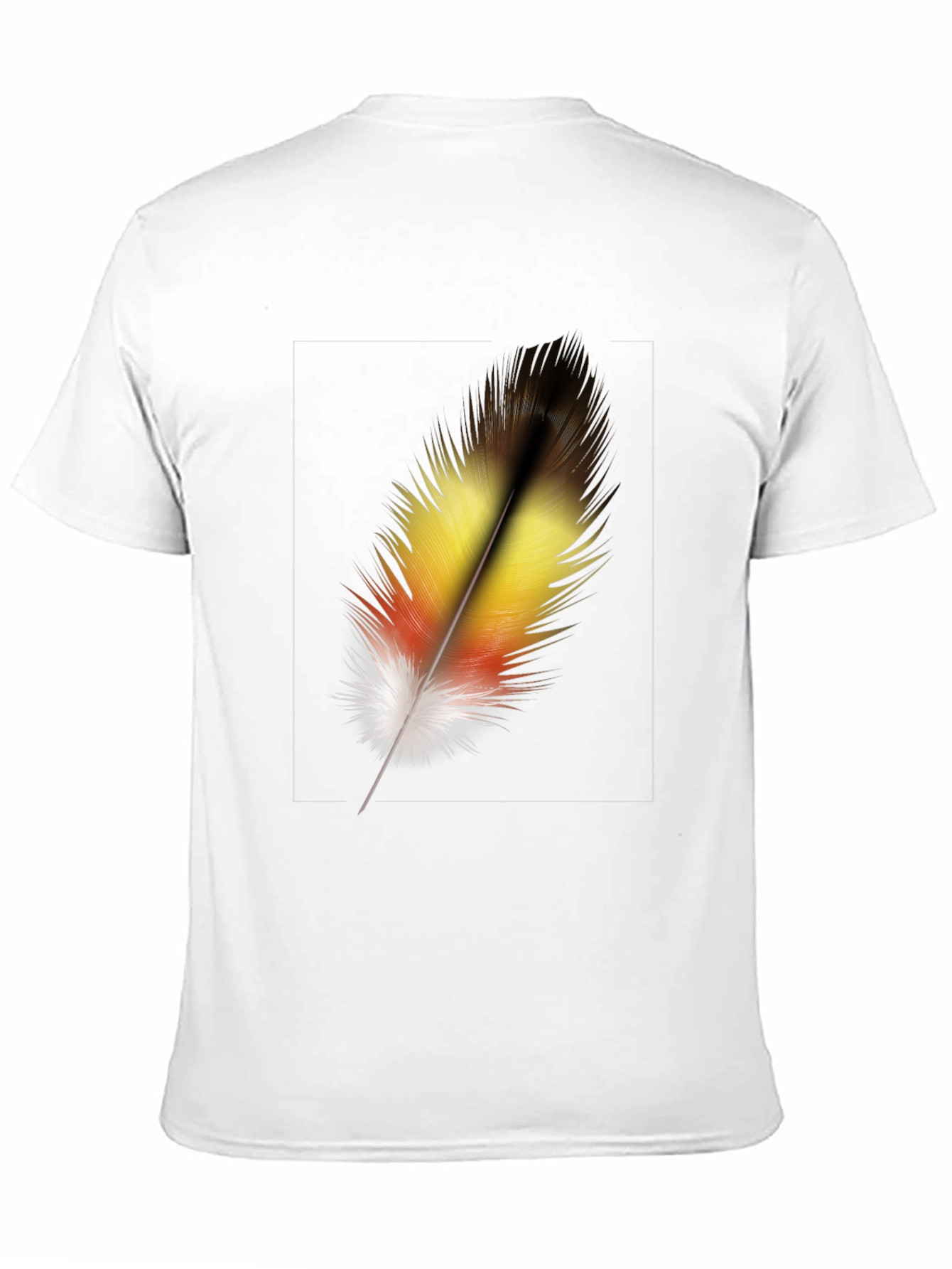 Feather Graphic Black T-Shirt - Stylish Casual Wear