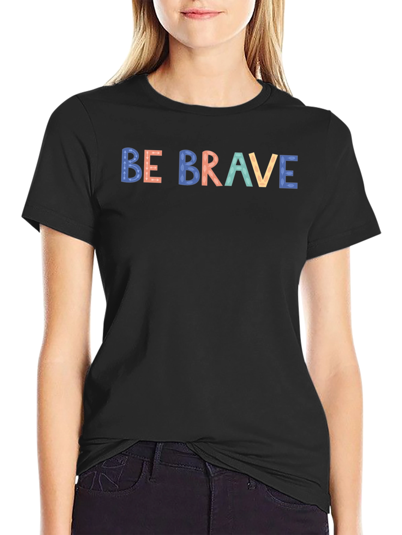 Be Brave Graphic Tee - Motivational Design