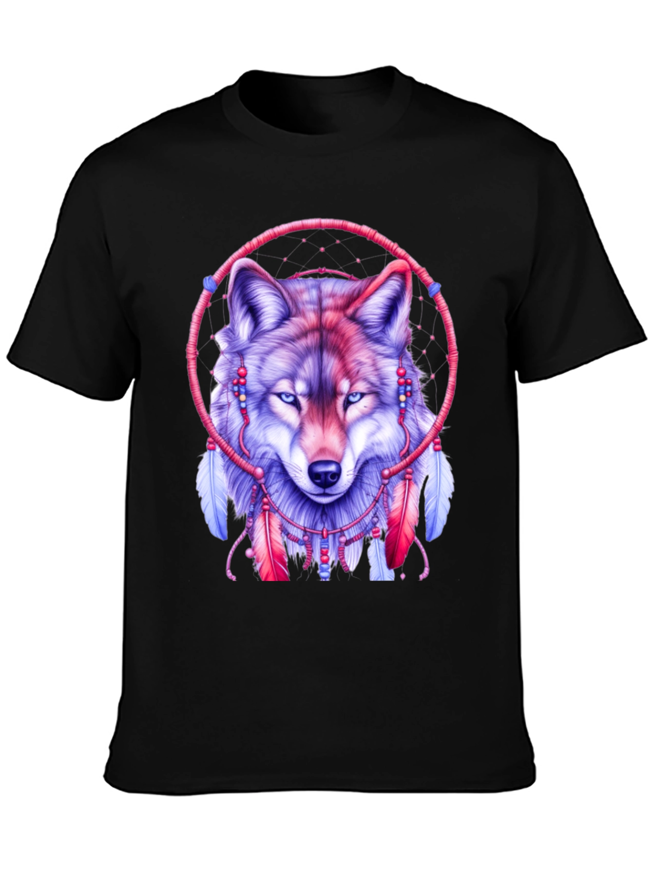 Wolf Dreamcatcher Graphic T-Shirt
