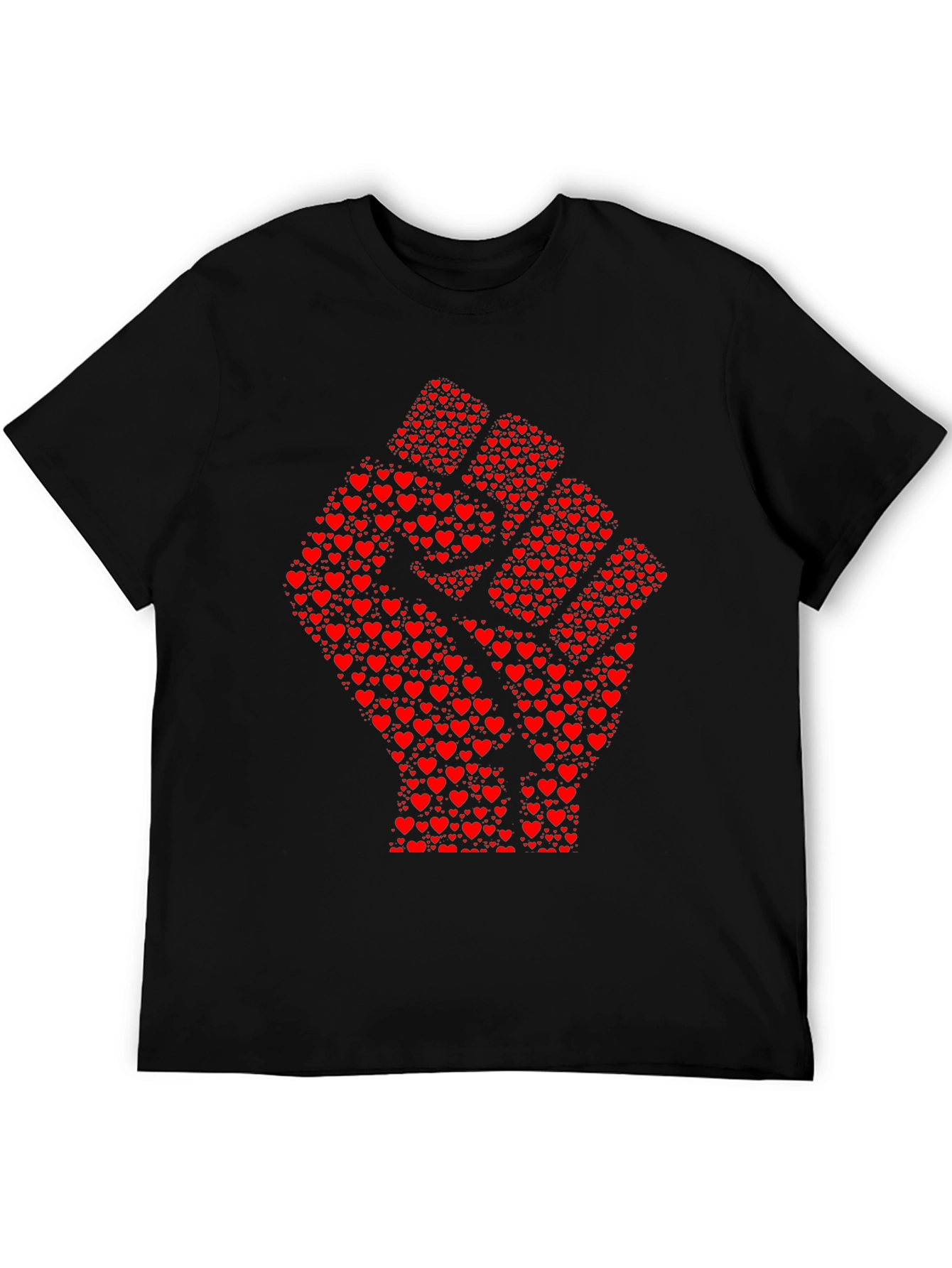 Heart Fist Graphic Tee - Black
