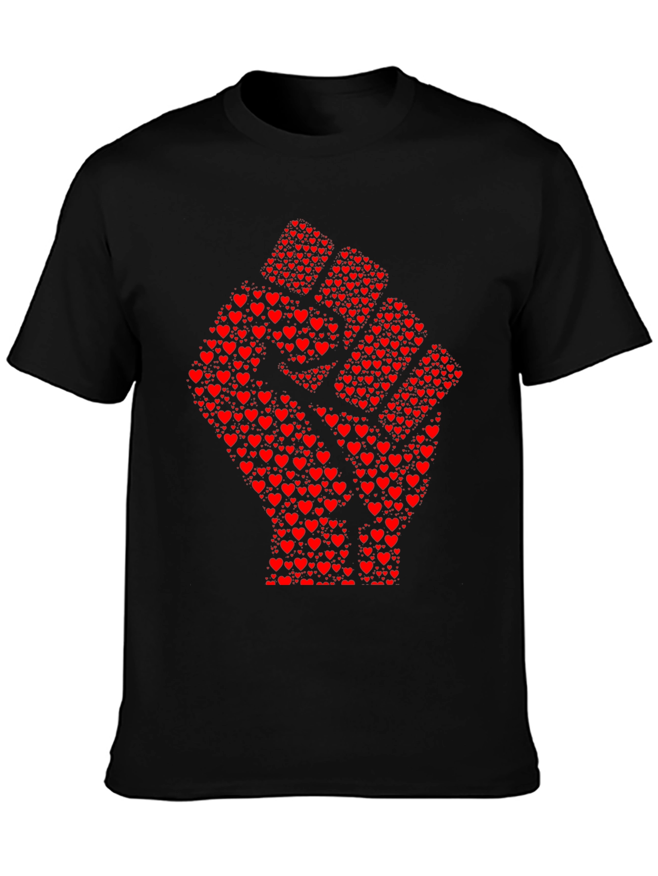 Heart Fist Graphic Tee - Black