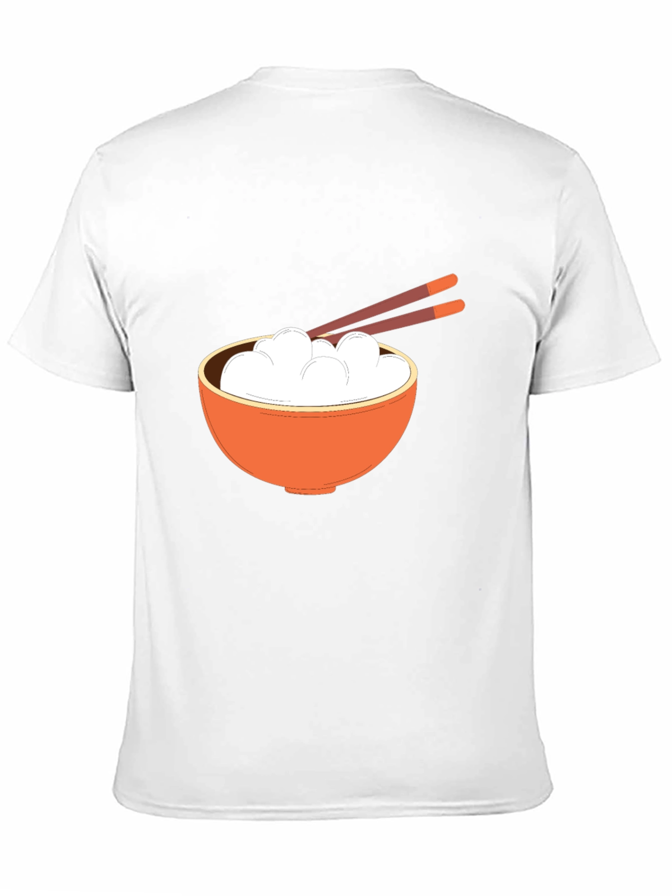 Rice Bowl Graphic Tee - Stylish Asian Food Design