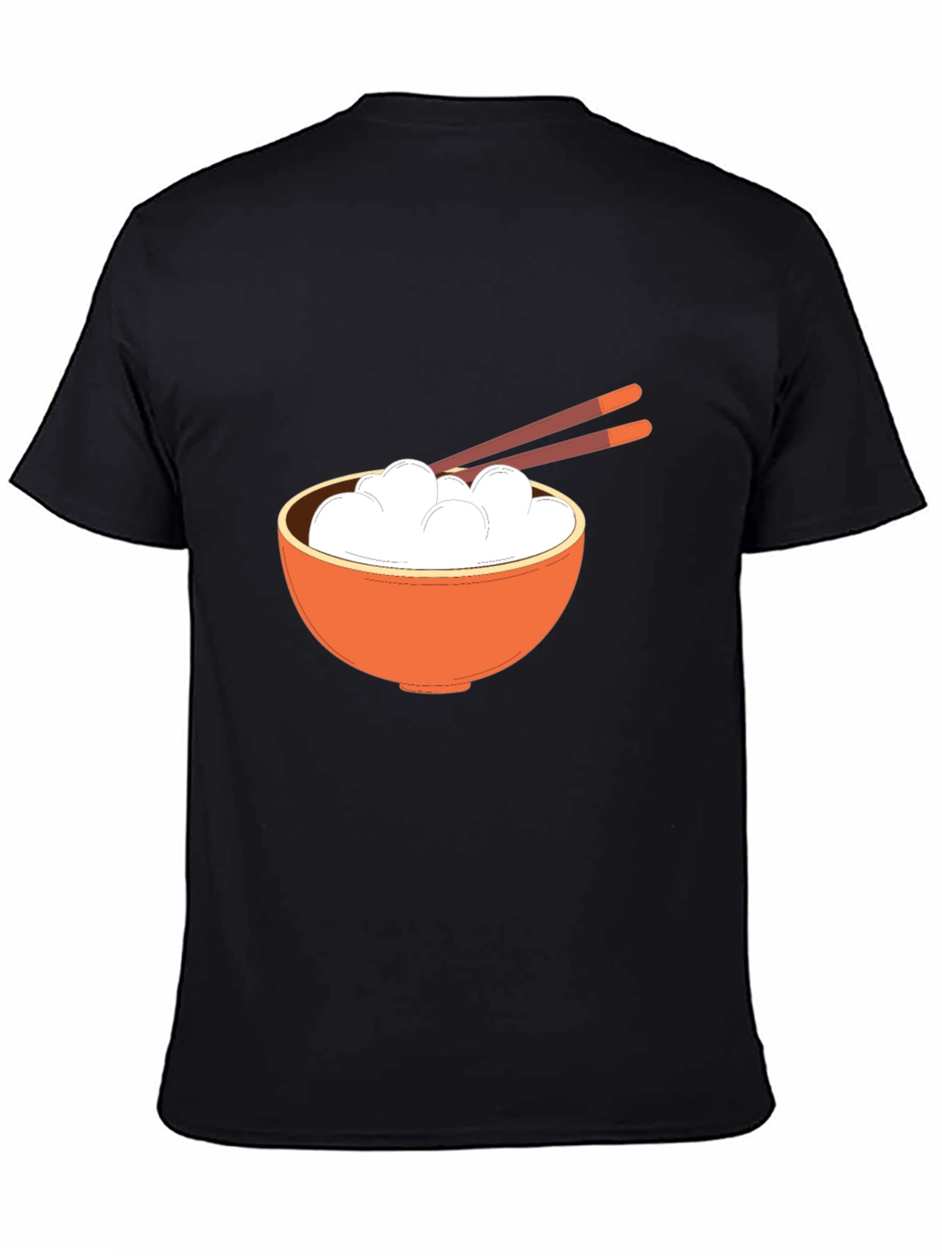 Rice Bowl Graphic Tee - Stylish Asian Food Design