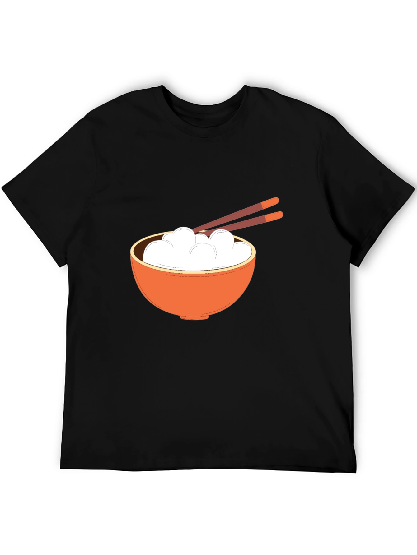 Rice Bowl Graphic Tee - Stylish Asian Food Design