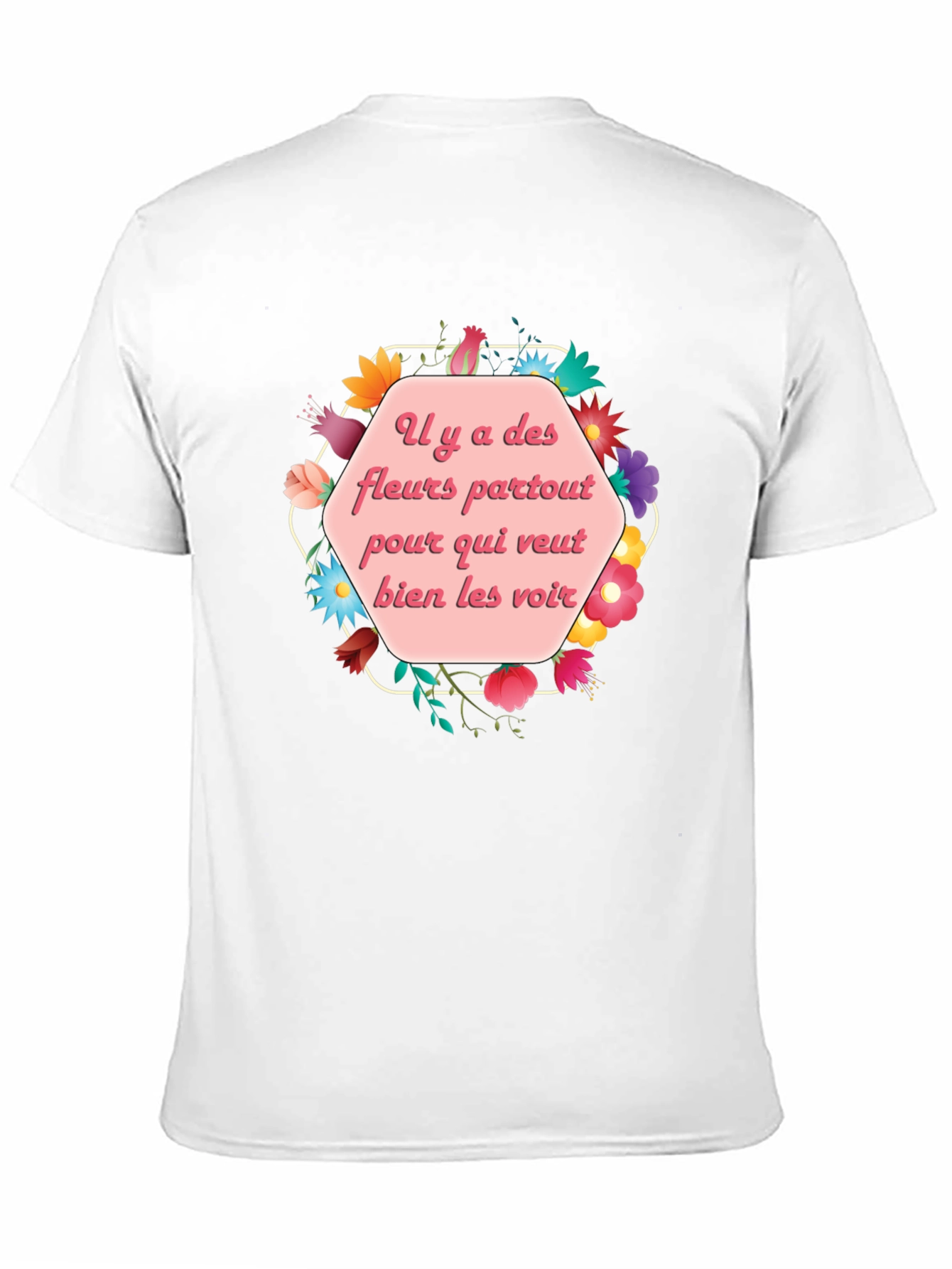 Floral French Saying T-Shirt