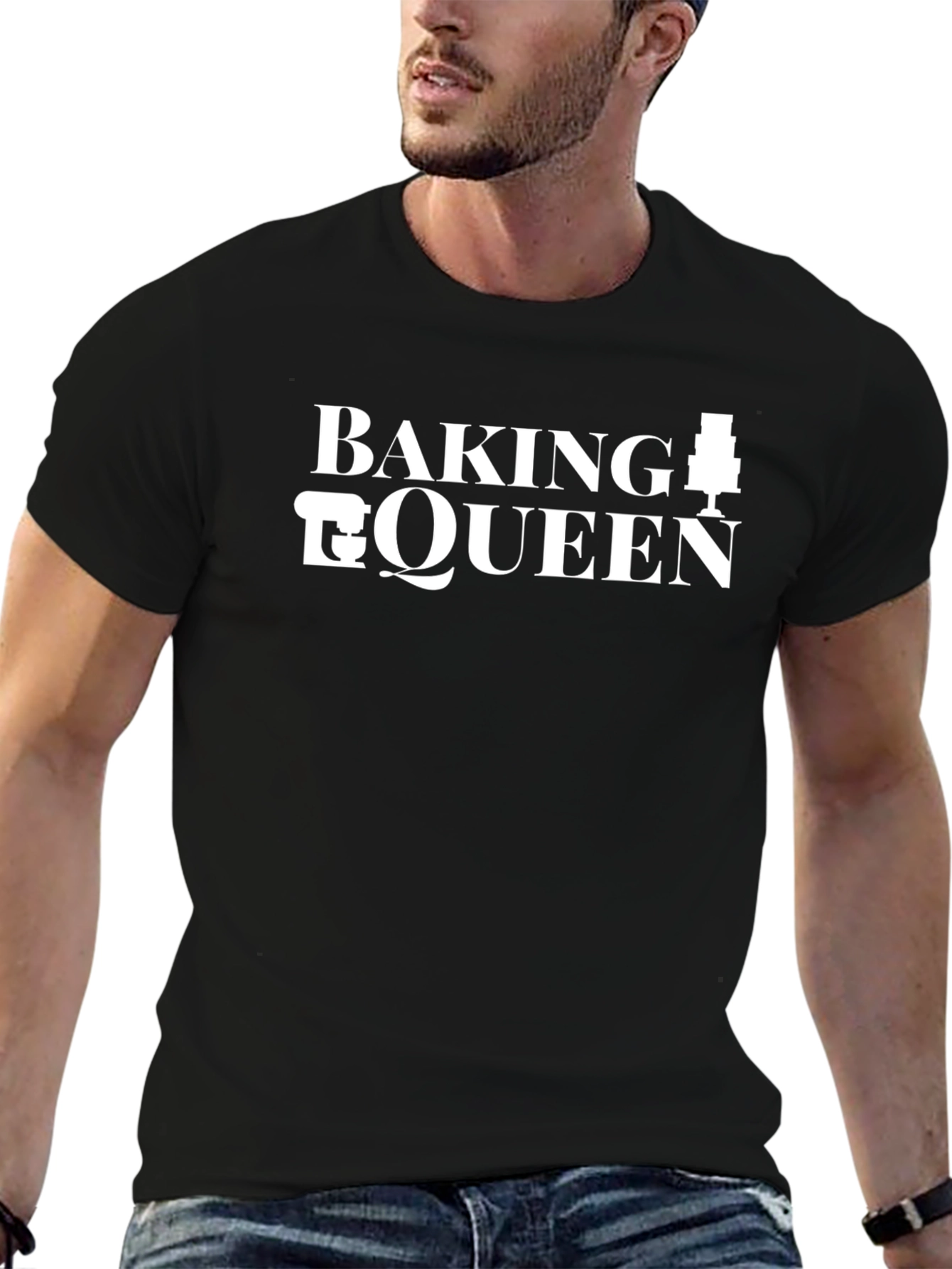 Baking Queen Black Graphic Tee