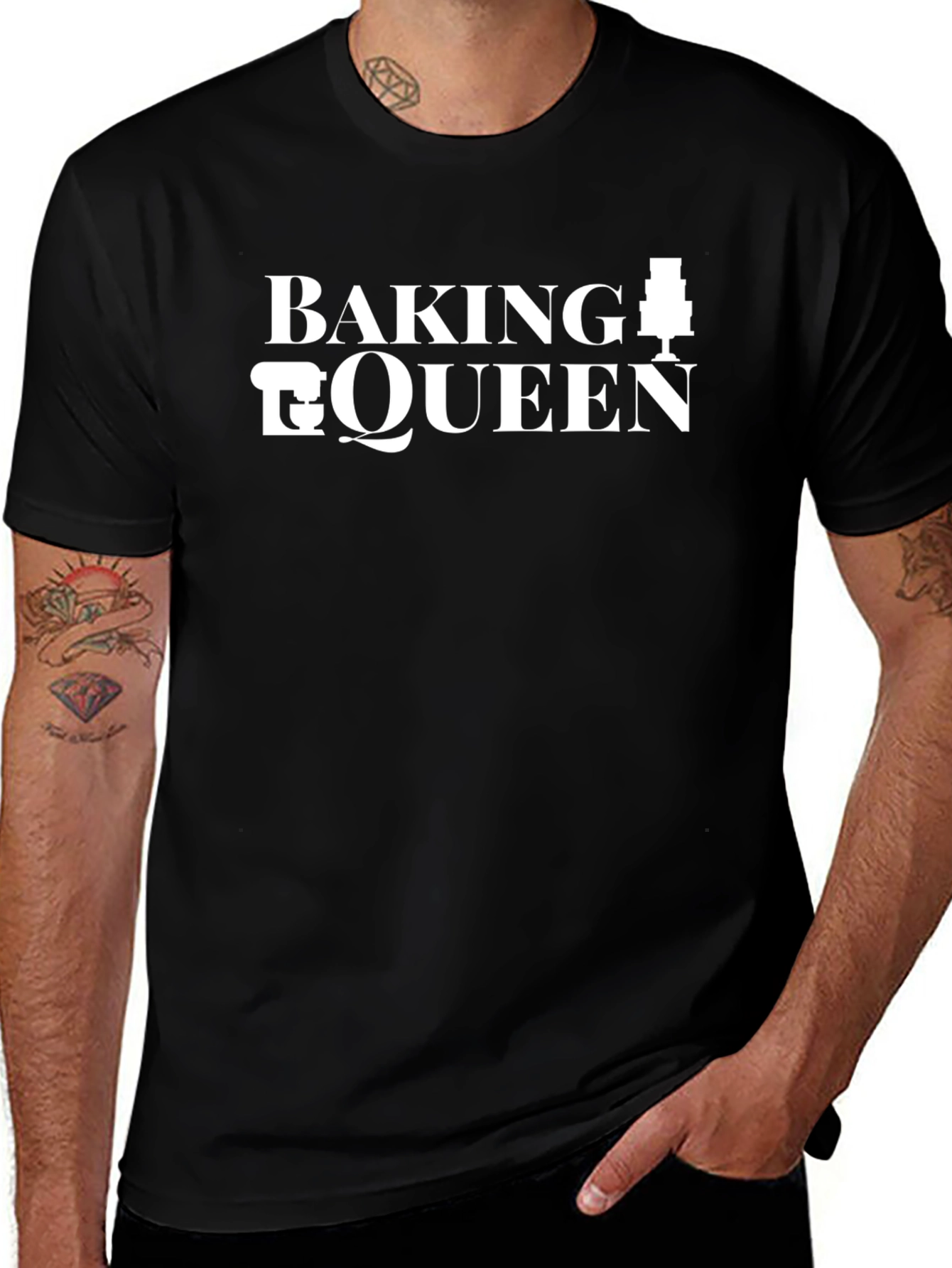 Baking Queen Black Graphic Tee