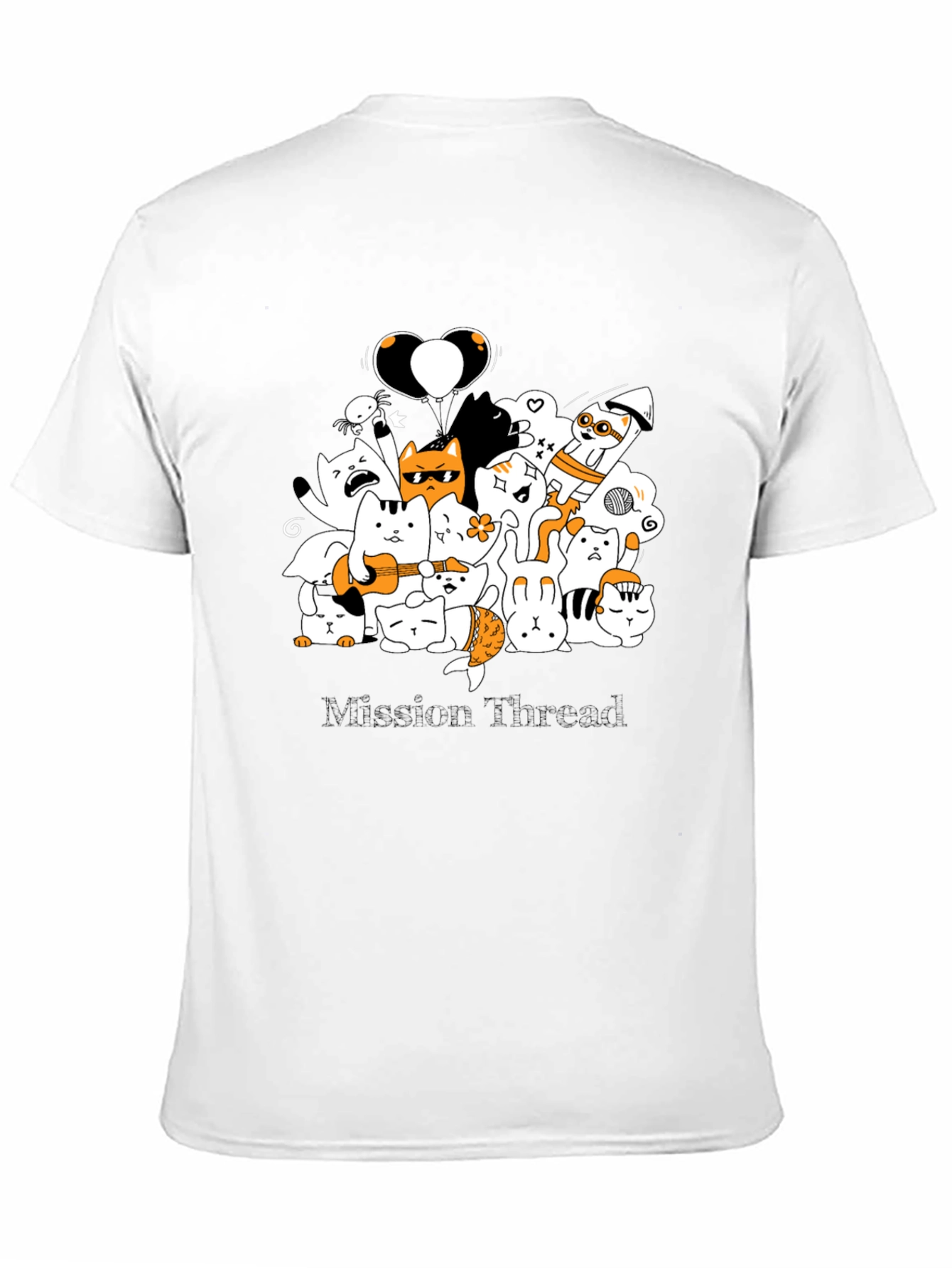 Cool Cat Cartoon Graphic Tee