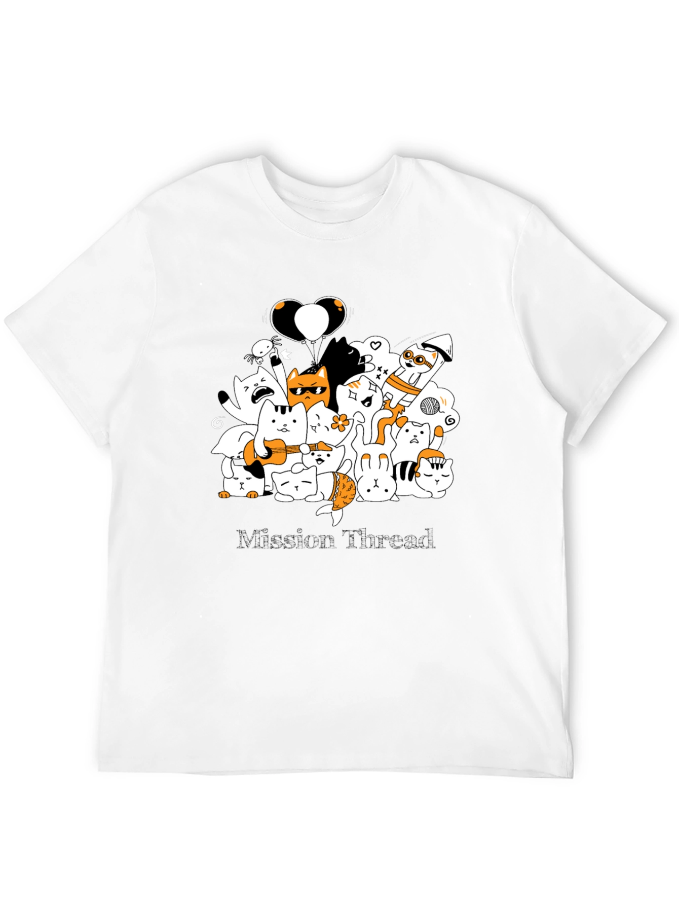 Cool Cat Cartoon Graphic Tee