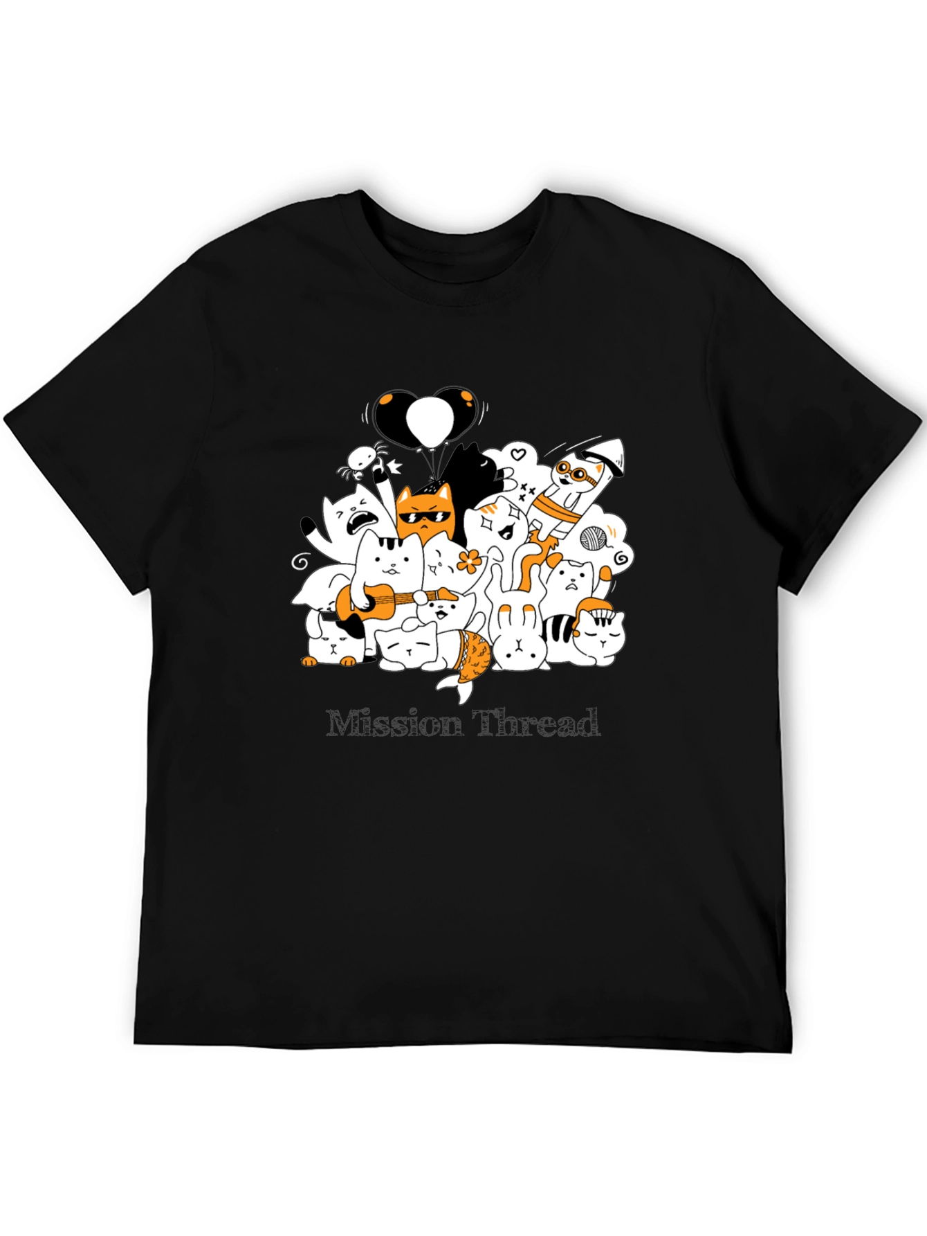 Cool Cat Cartoon Graphic Tee