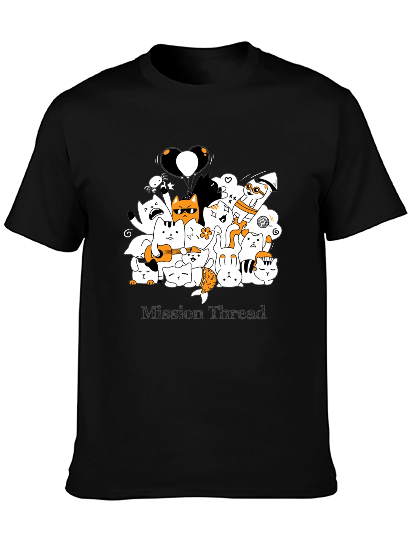 Cool Cat Cartoon Graphic Tee