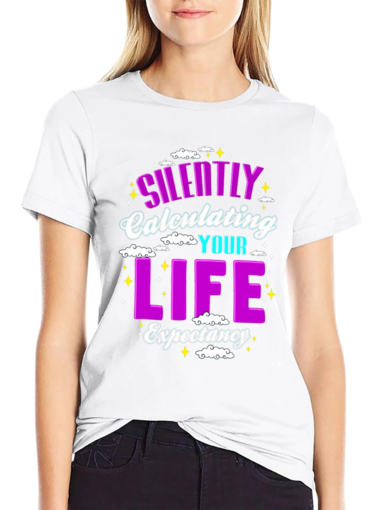 Silently Calculating Life Expectancy Funny T-Shirt