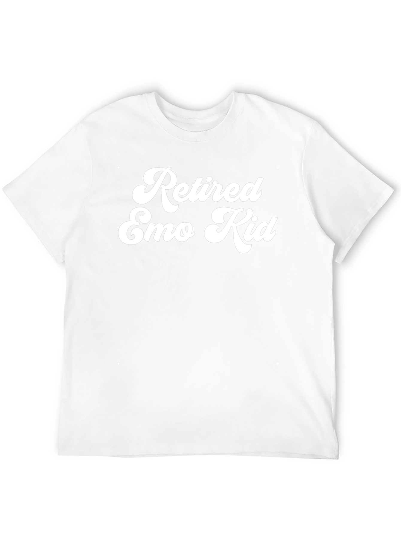 Retired Emo Kid Graphic Tee - Black Casual T-Shirt