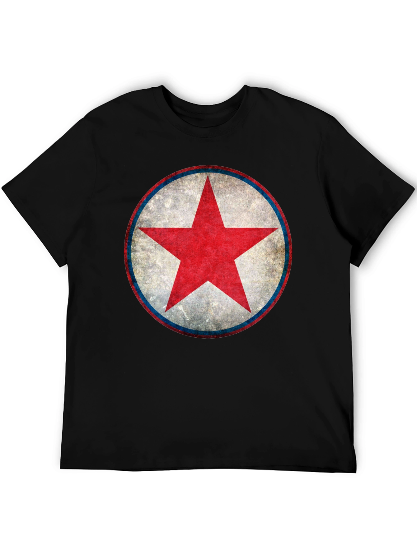 Red Star Graphic Black T-Shirt
