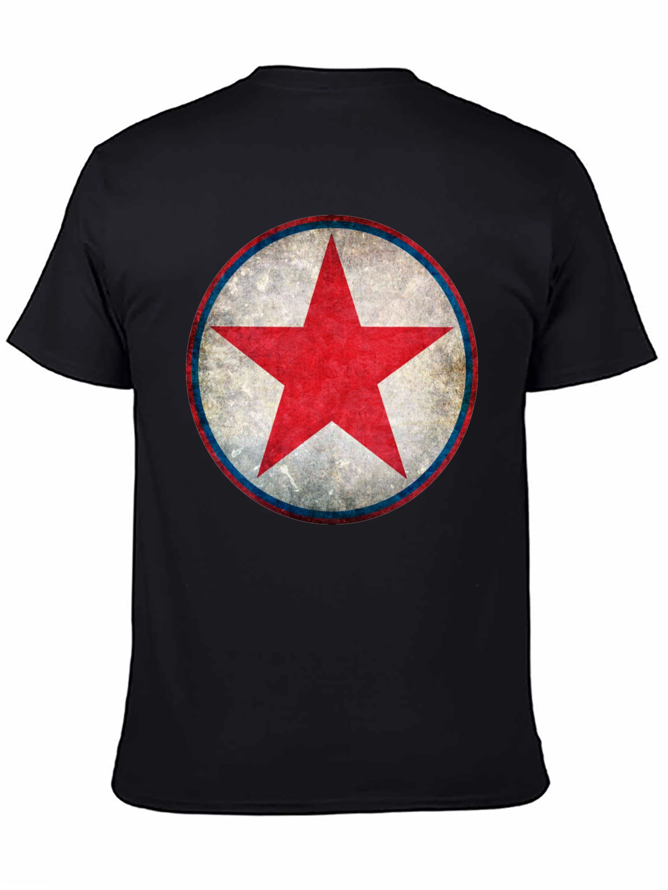 Red Star Graphic Black T-Shirt
