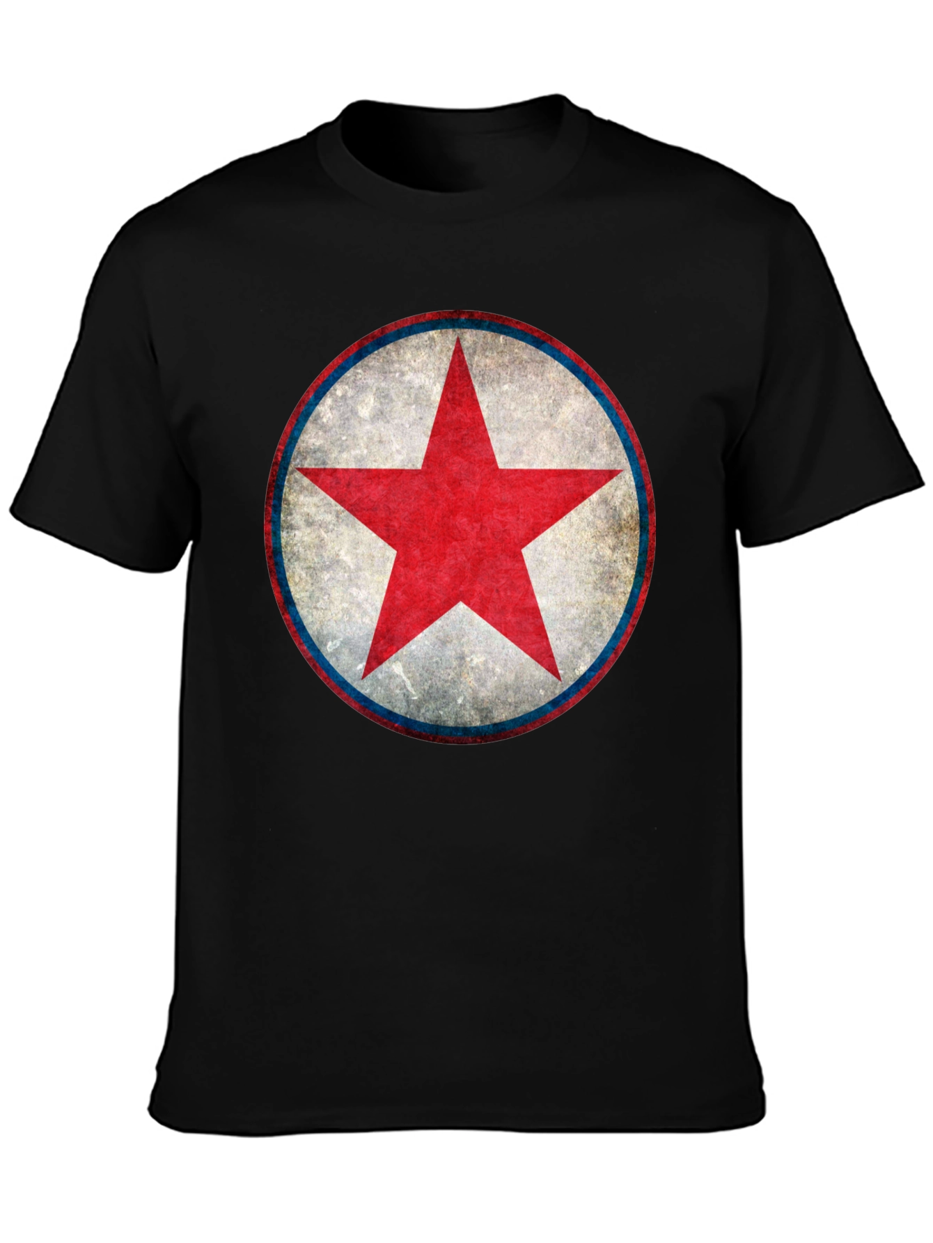 Red Star Graphic Black T-Shirt