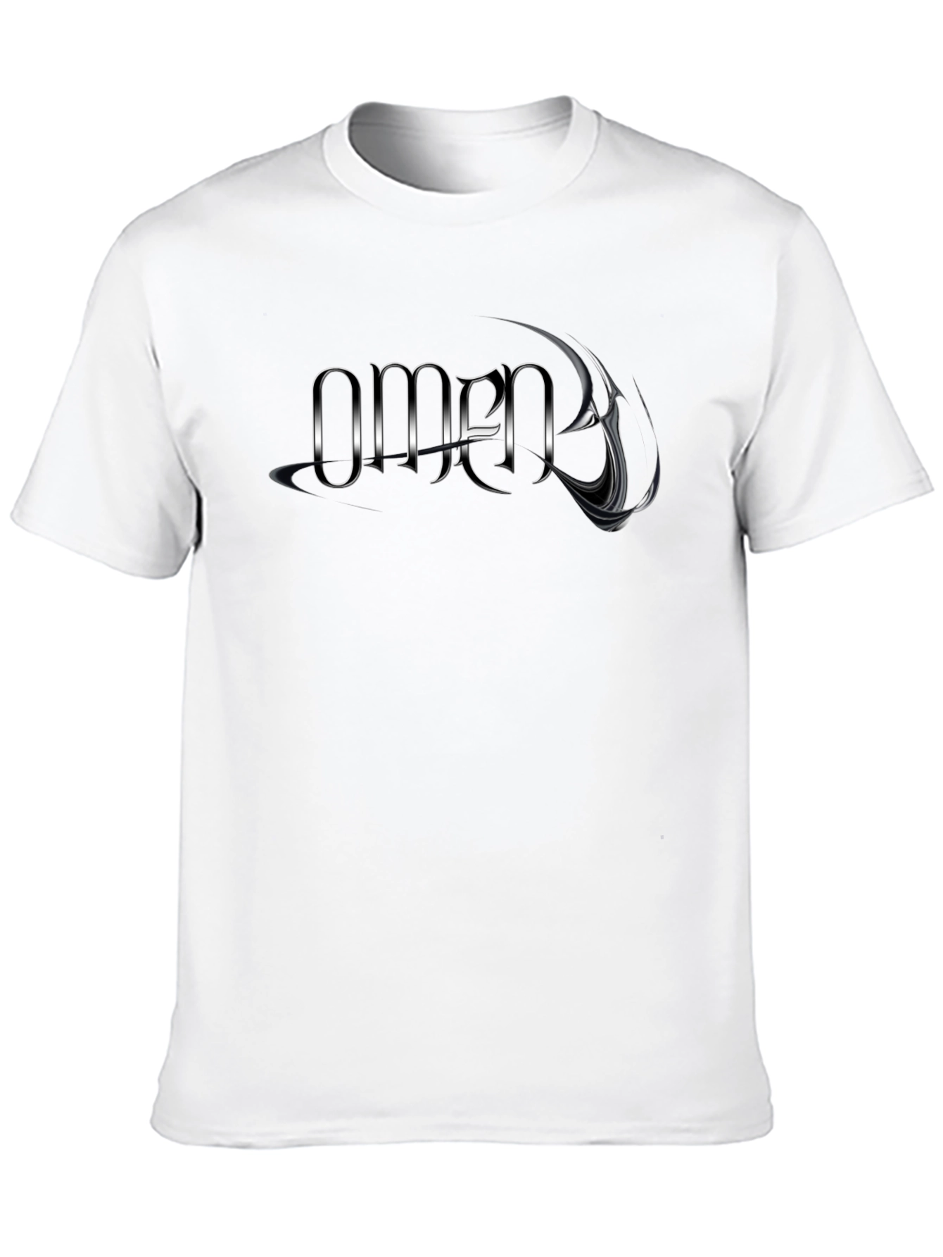 Omen Graphic Print Black T-Shirt