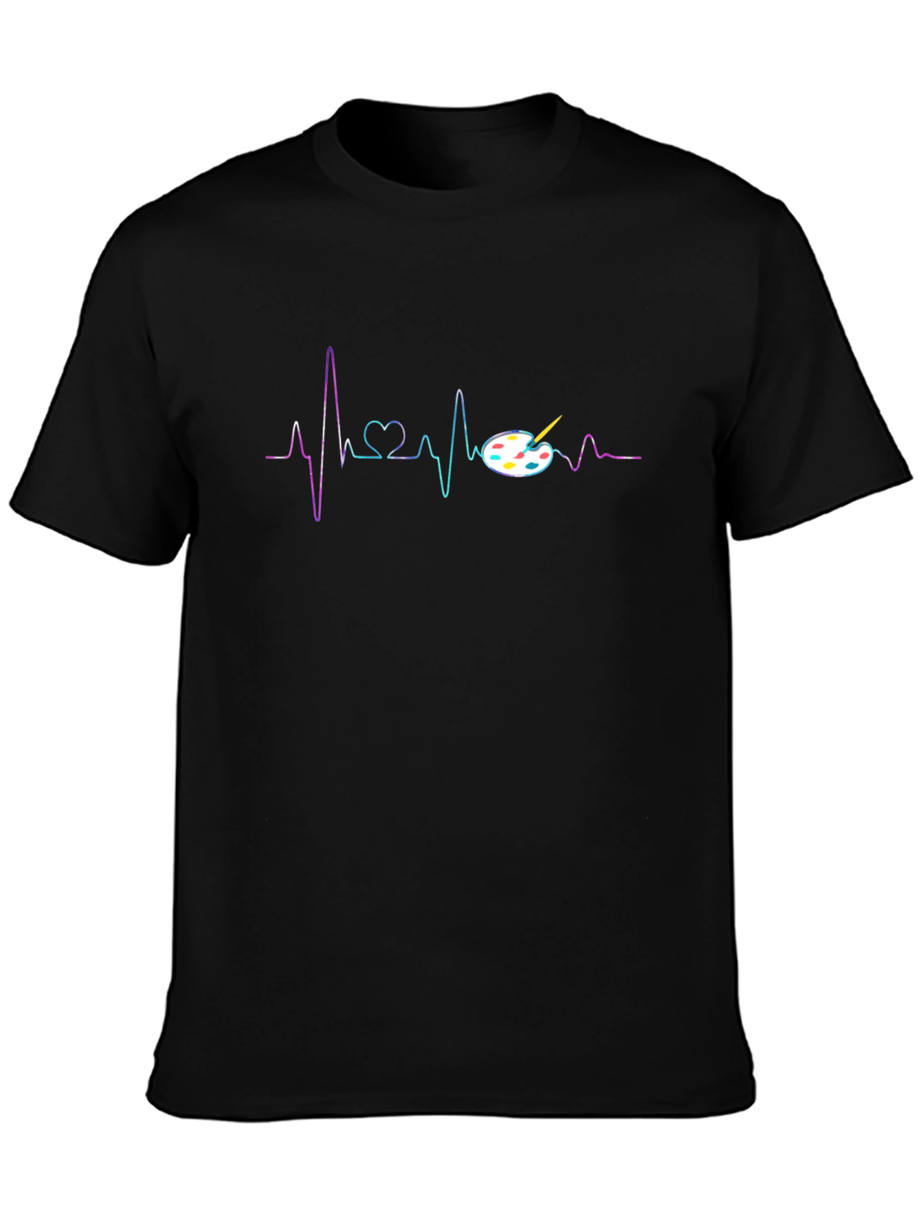 Artist Heartbeat T-Shirt - Painters Palette Design